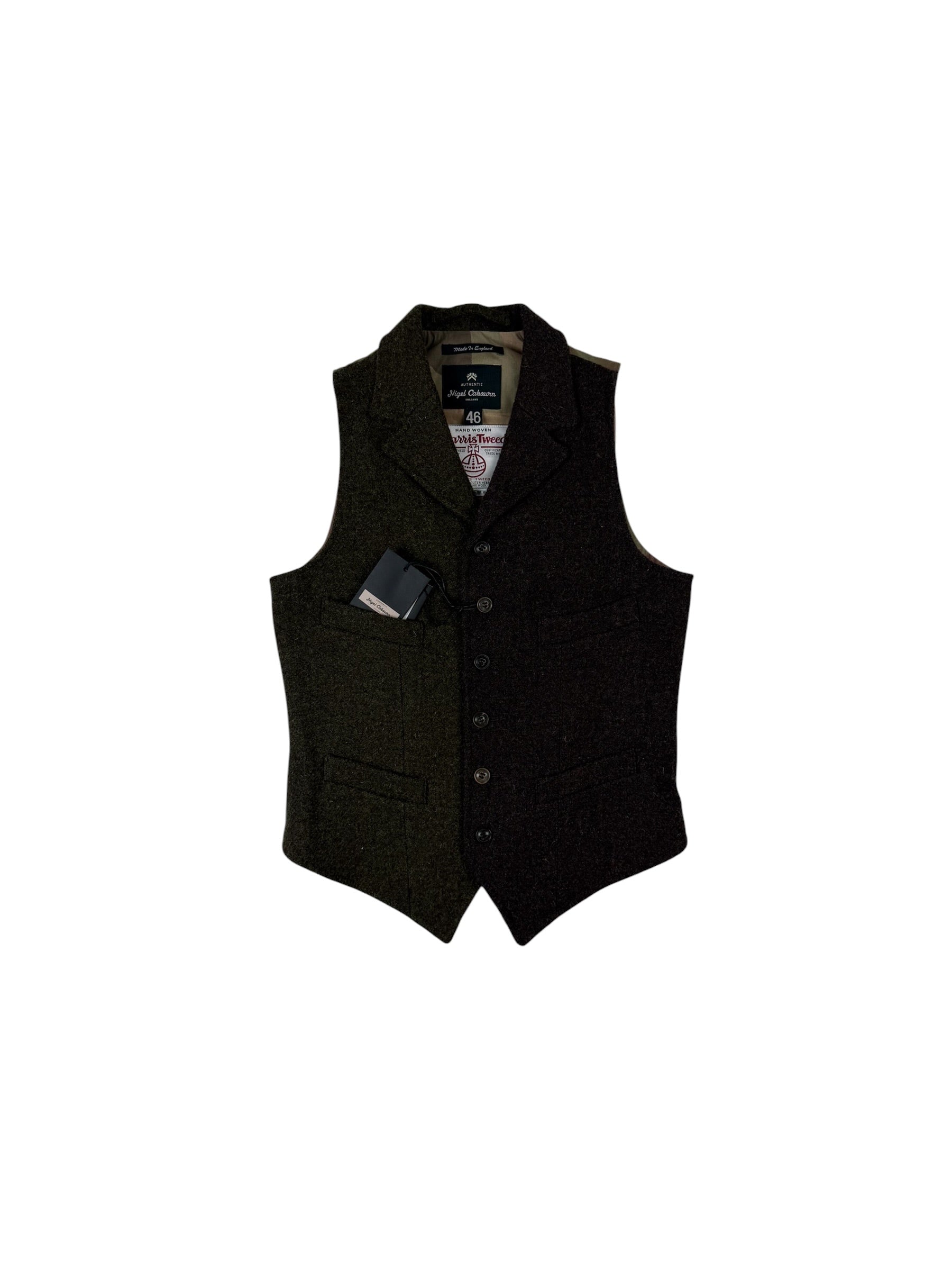 極美品】 NIGEL CABOURN 【MALLORY VEST Harris Tweed】48 ナイジェル
