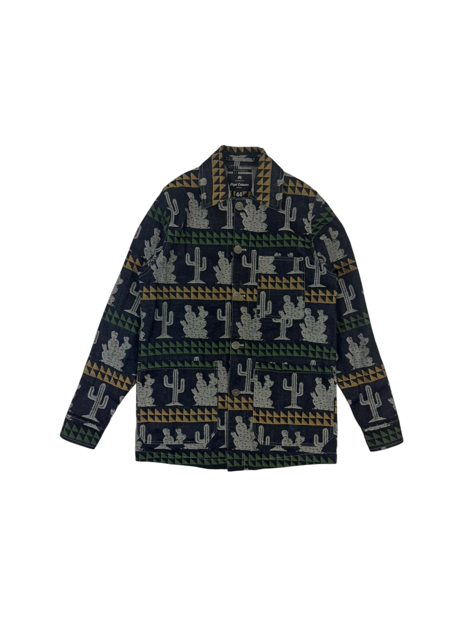 ジャケット・アウター CACTUS DUFFLE JACKET 46 Nigel Cabourn Nigel Cabourn Authentic Cactus Jacquard Chore Jacket – RE:BOURN