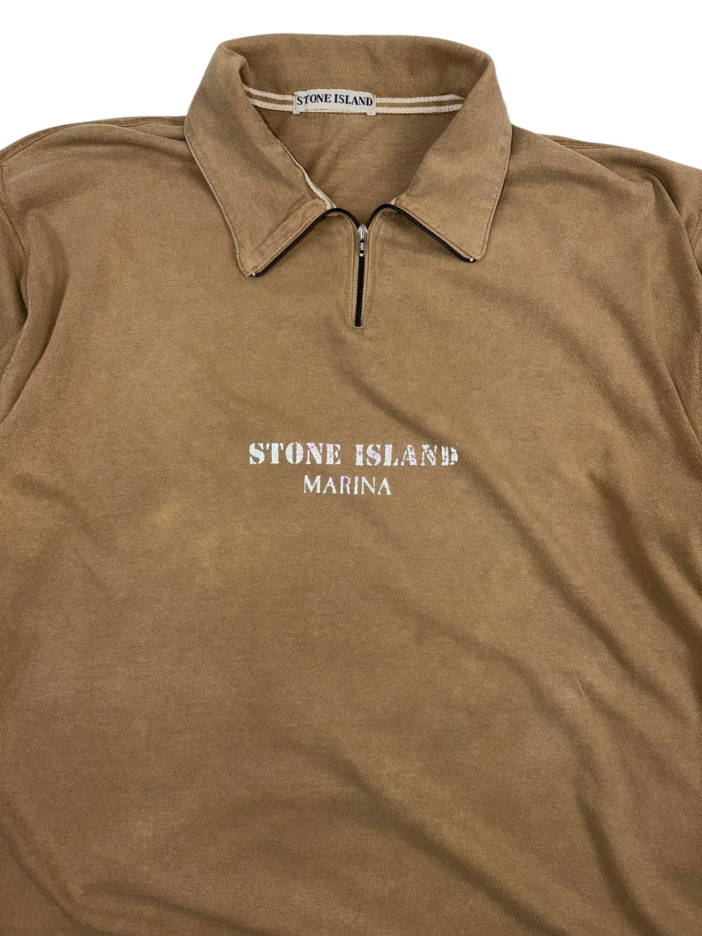Stone Island Marina SS86 Quarter Zip Top