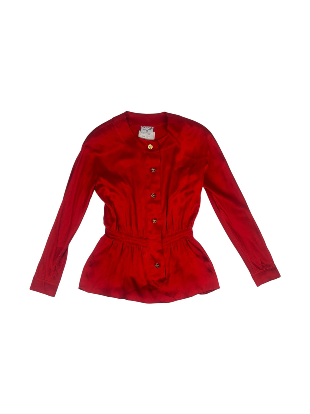 Chanel Boutique Spring / 1983 Silk Blouse, Trouser & Belt Set