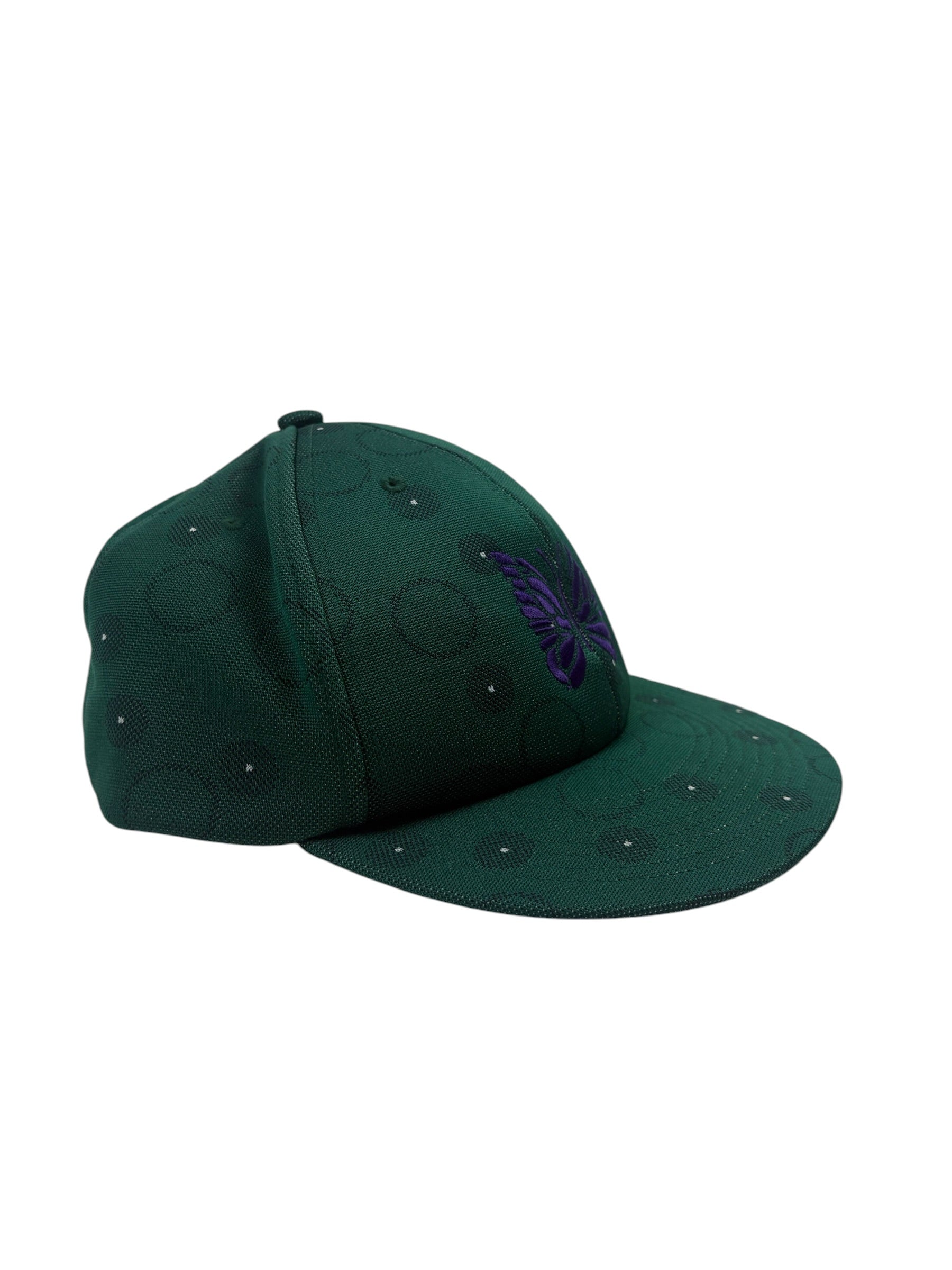 Needles Green Poly Jacquard Baseball Cap