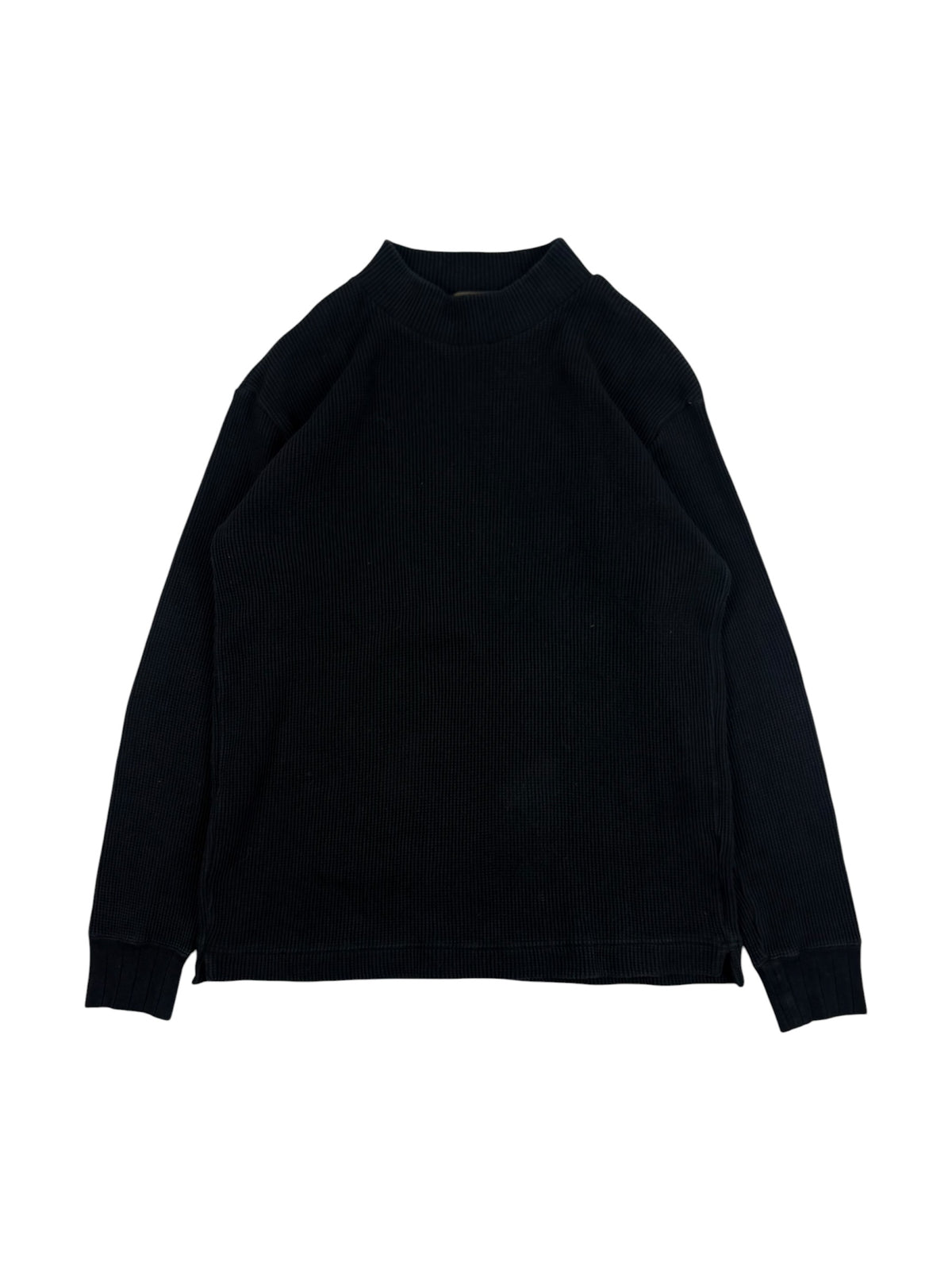 Nigel Cabourn Mainline Waffle Knit Mock Neck Sweatshirt
