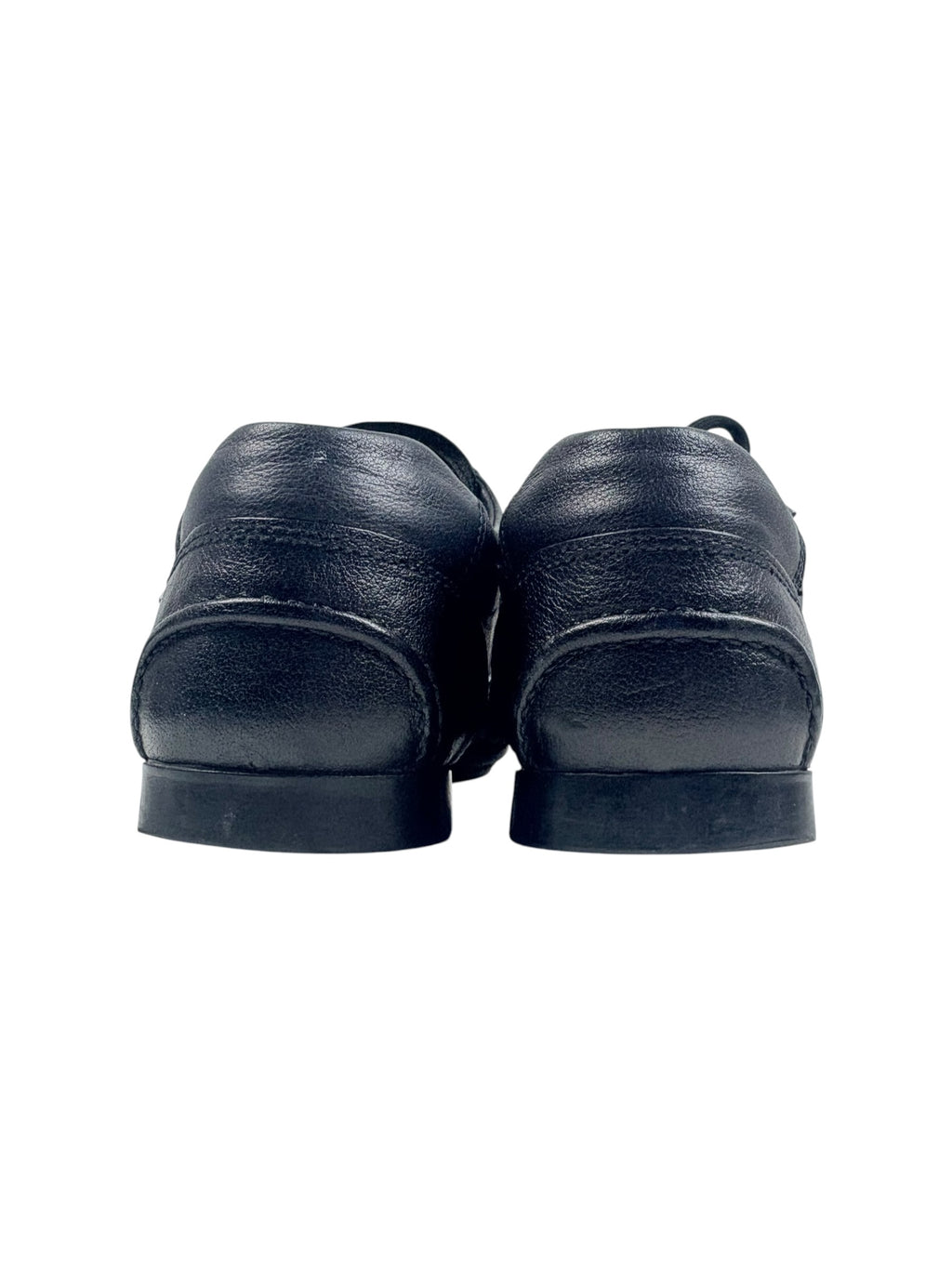 Prada Buffalo Diana Leather Lace Up Shoes