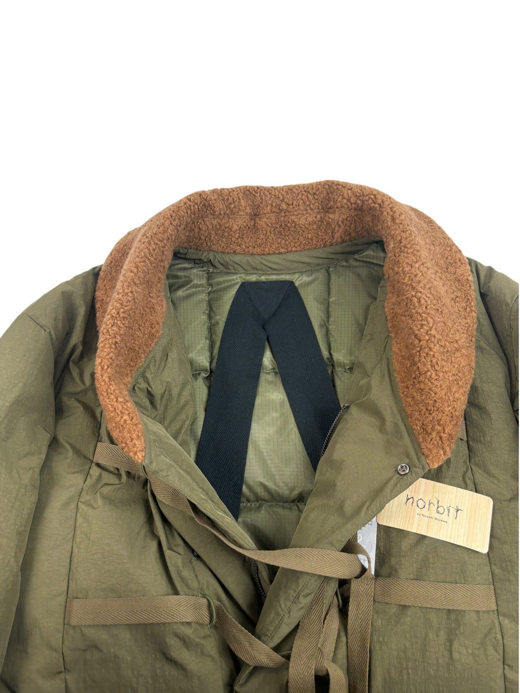 Norbit by Hiroshi Nozawa Shawl Collar Boa Down Jacket