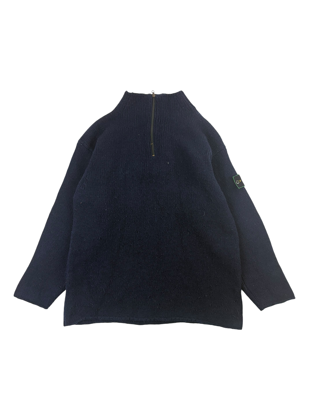 Stone Island 1994 Quarter Zip Knit Pull Over