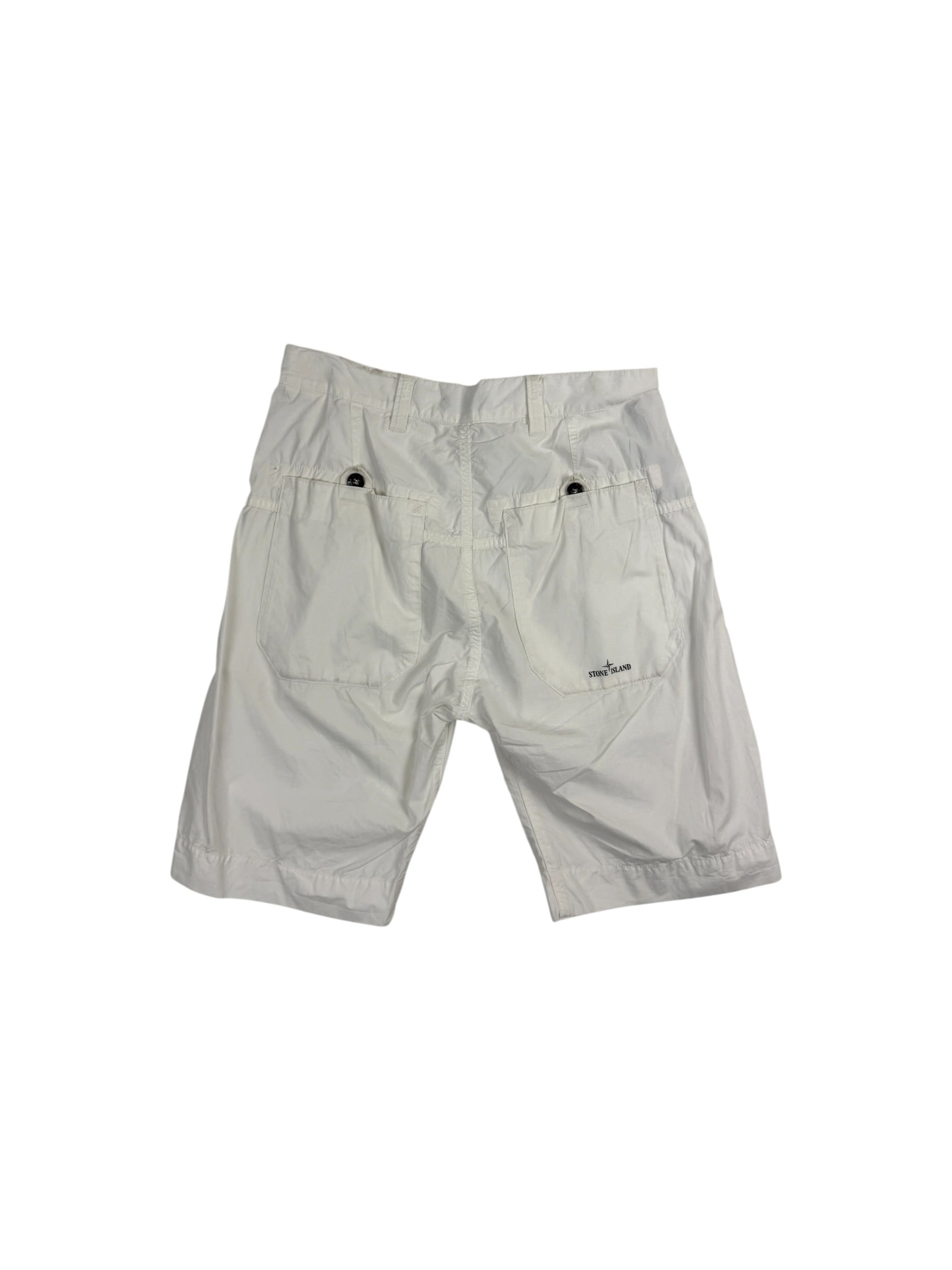 Stone Island SS00 White Shorts