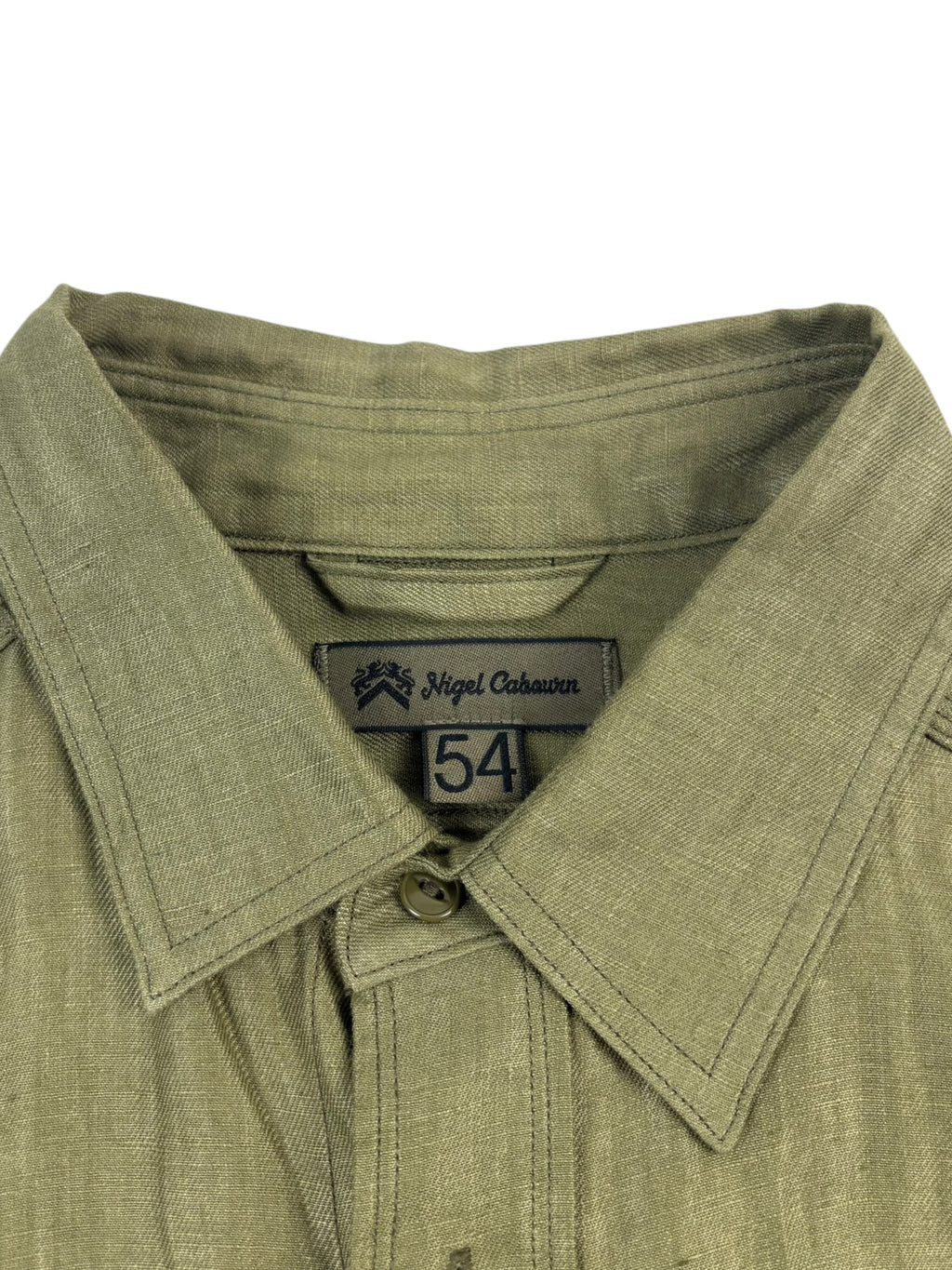 Nigel Cabourn Mainline Linen Military Shirt