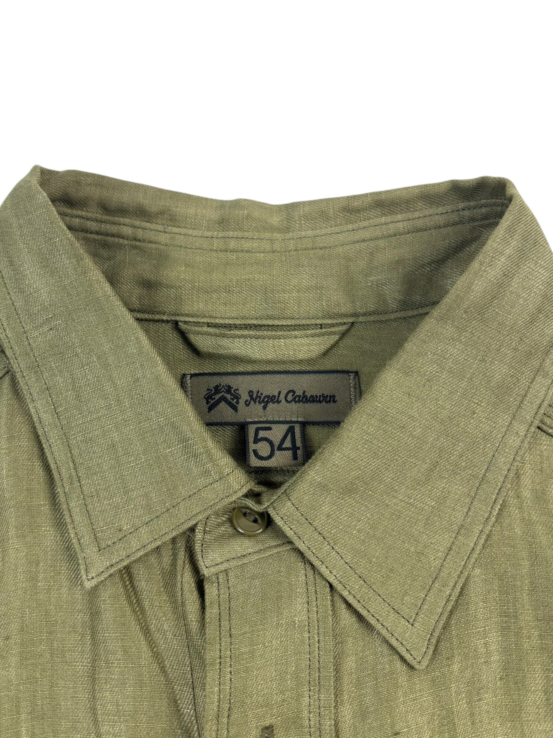 Nigel Cabourn Mainline Linen Military Shirt