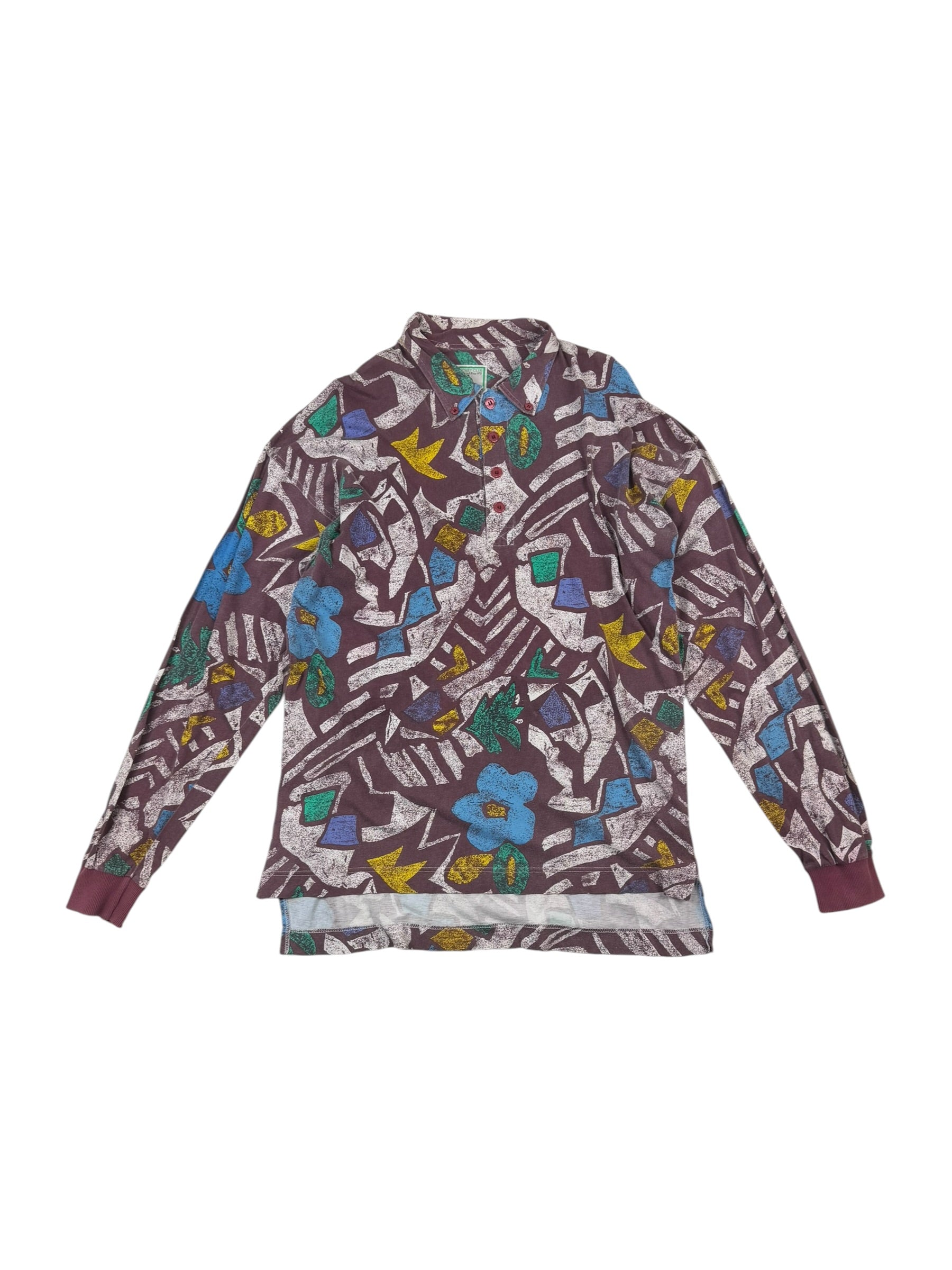 Nigel Cabourn Cricket Club 1980s Crazy Pattern Shirt