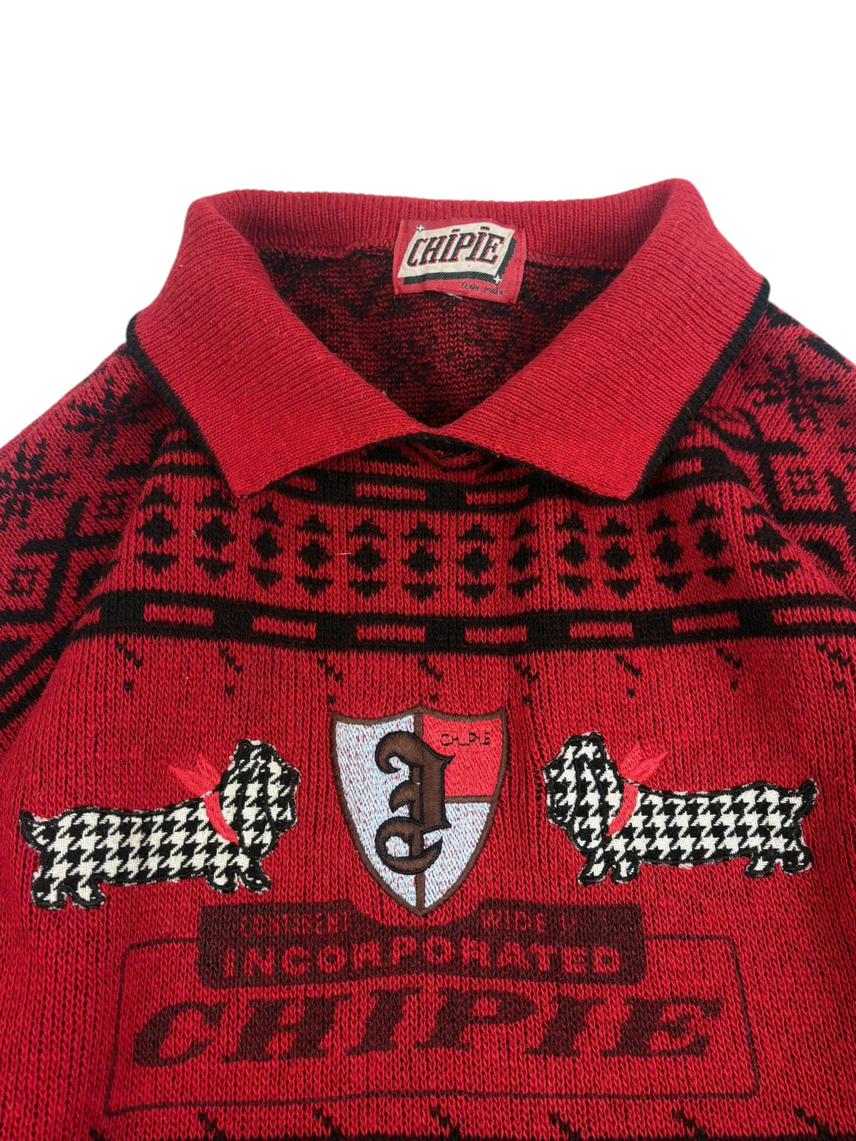 Chipie 80s Mock Neck Knit Jumper