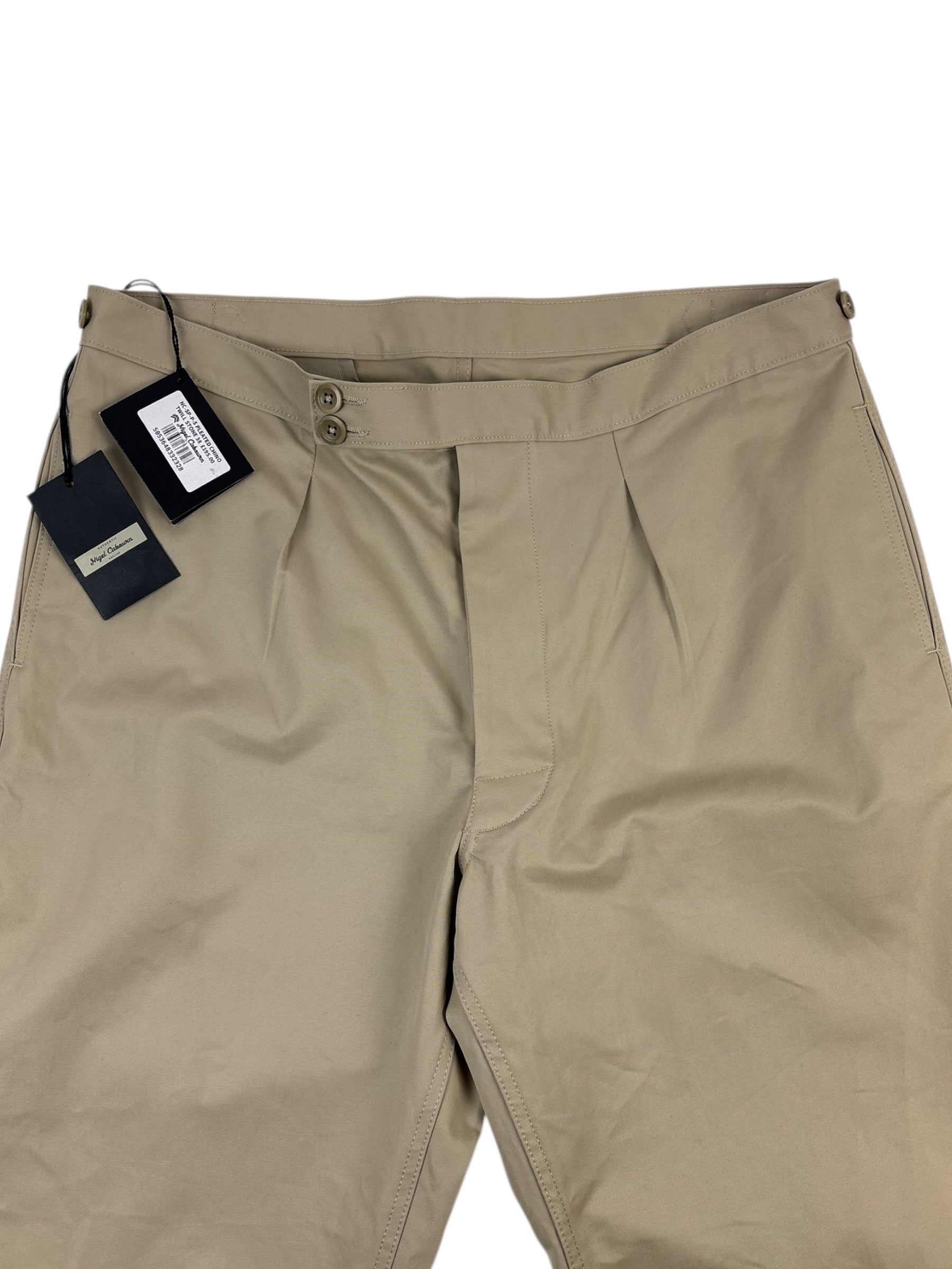 Nigel Cabourn Authentic Pleated Twill Chino
