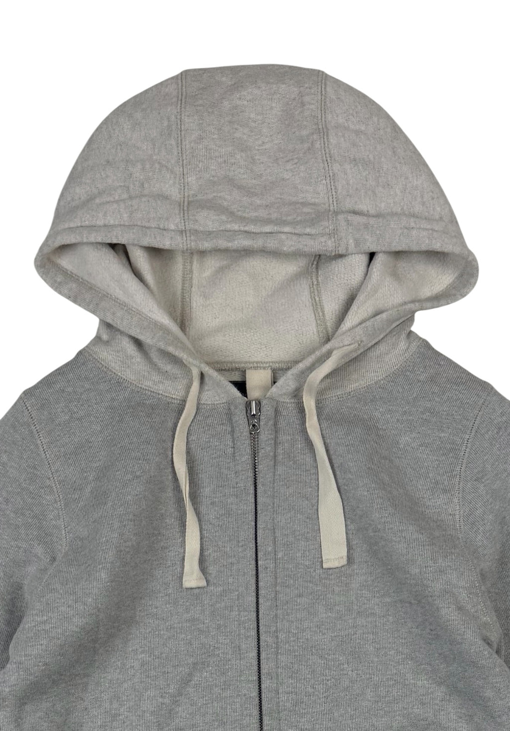 Nigel Cabourn Army Gym Grey Two-Tone Zip Up Hoodie