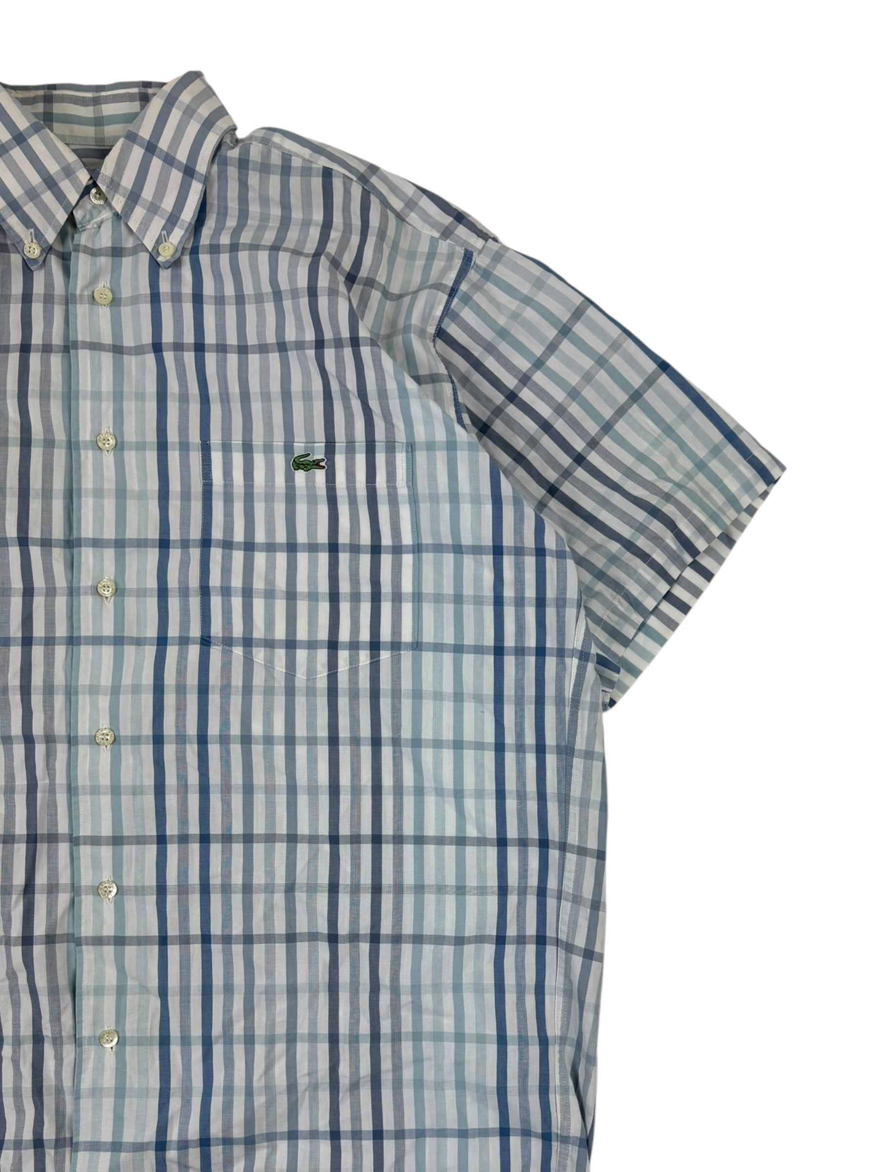 Lacoste 90s Short Sleeve Checkered Shirt