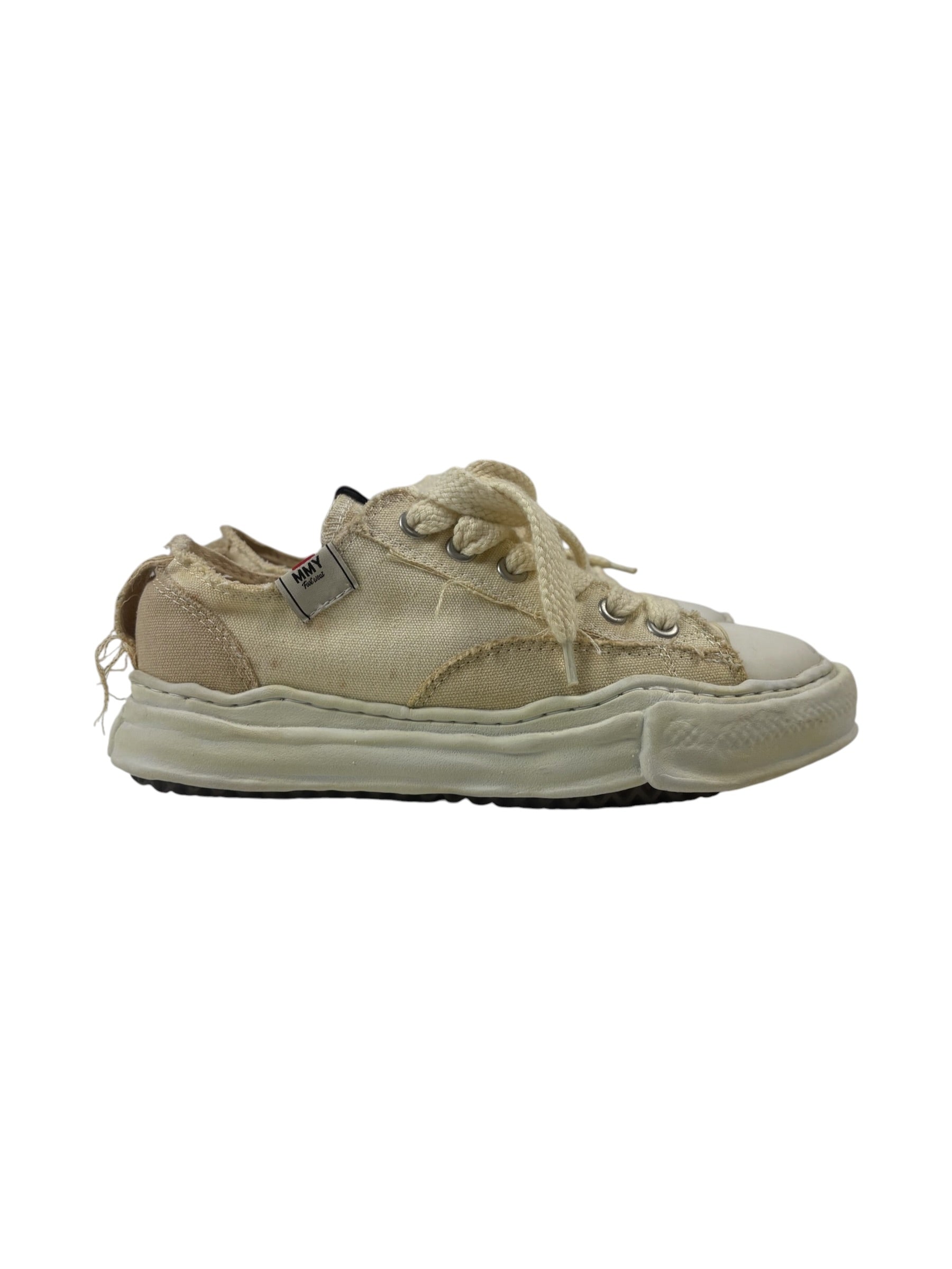 Maison Mihara Yasuhiro x Nigel Cabourn Beige Low Cut Over dyed Sneakers