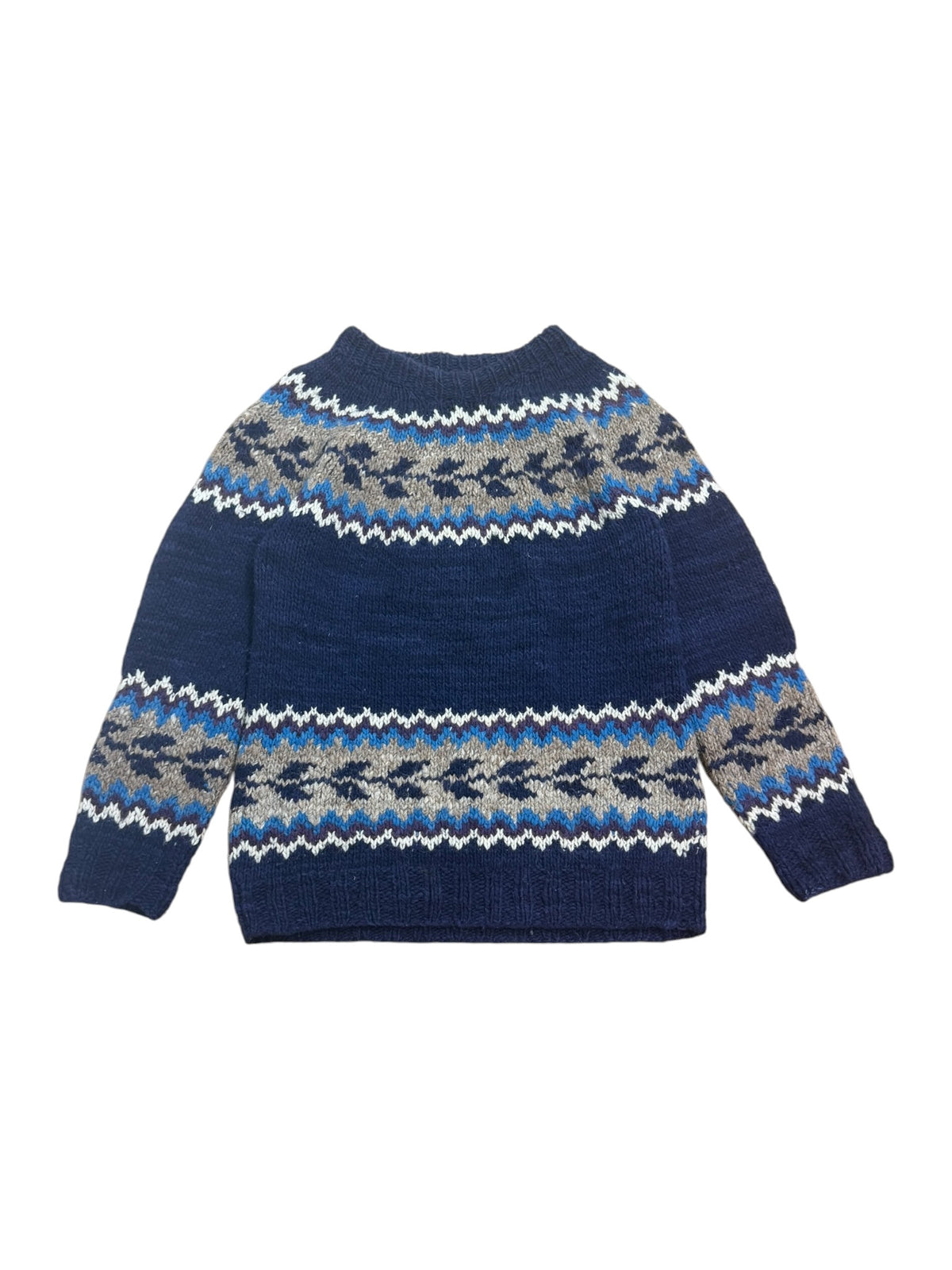 Fair Isle 70s Handmade Knit Jumper