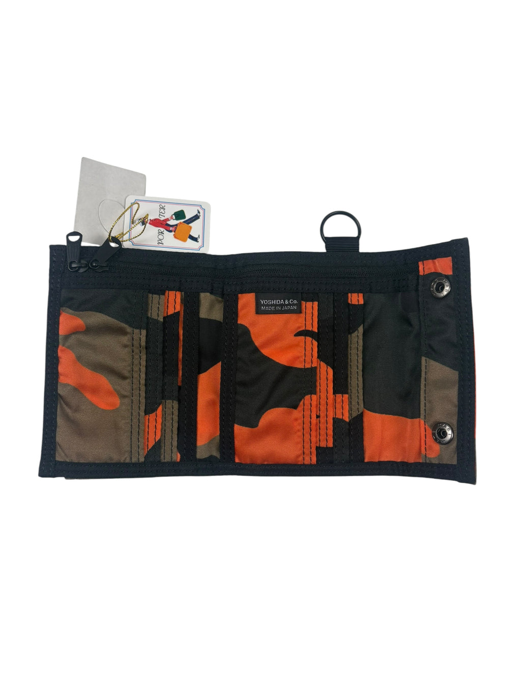 Porter by Yoshida & Company Woodland Orange Camo Wallet