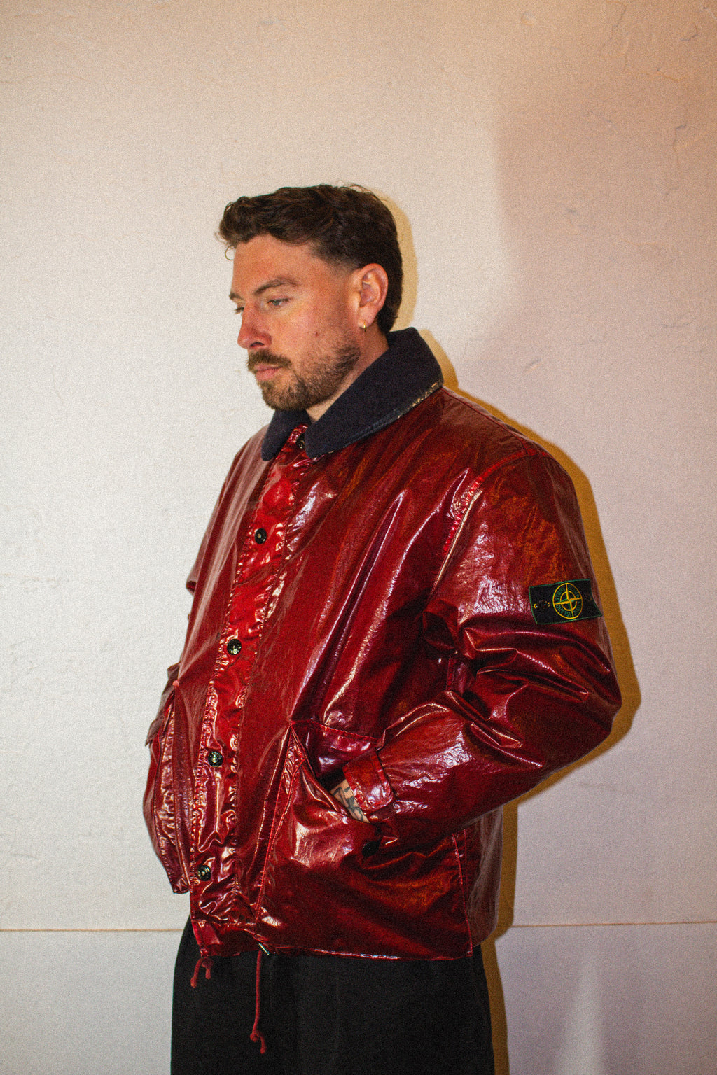 Stone Island AW90 Glazed Silk Jacket