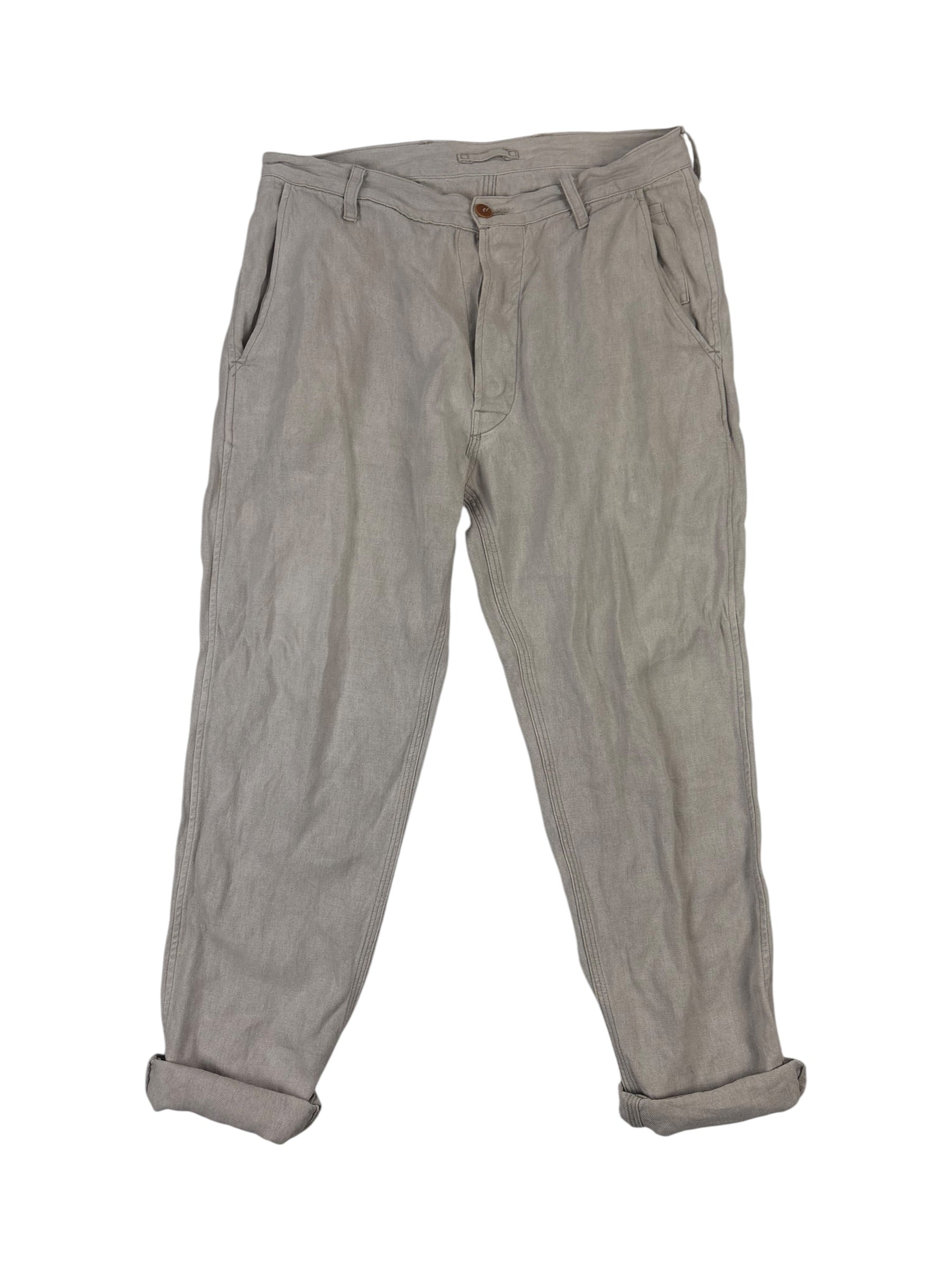 Nigel Cabourn Authentic Linen Tapered Trousers