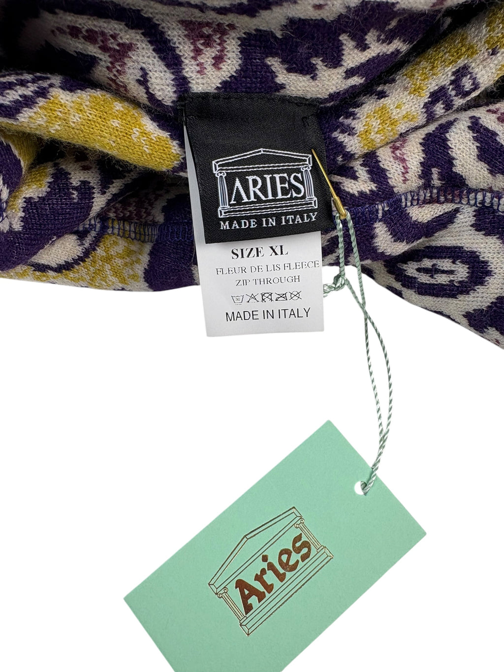 Aries Arise Fleur Fleece Reversible Zip Up Jacket