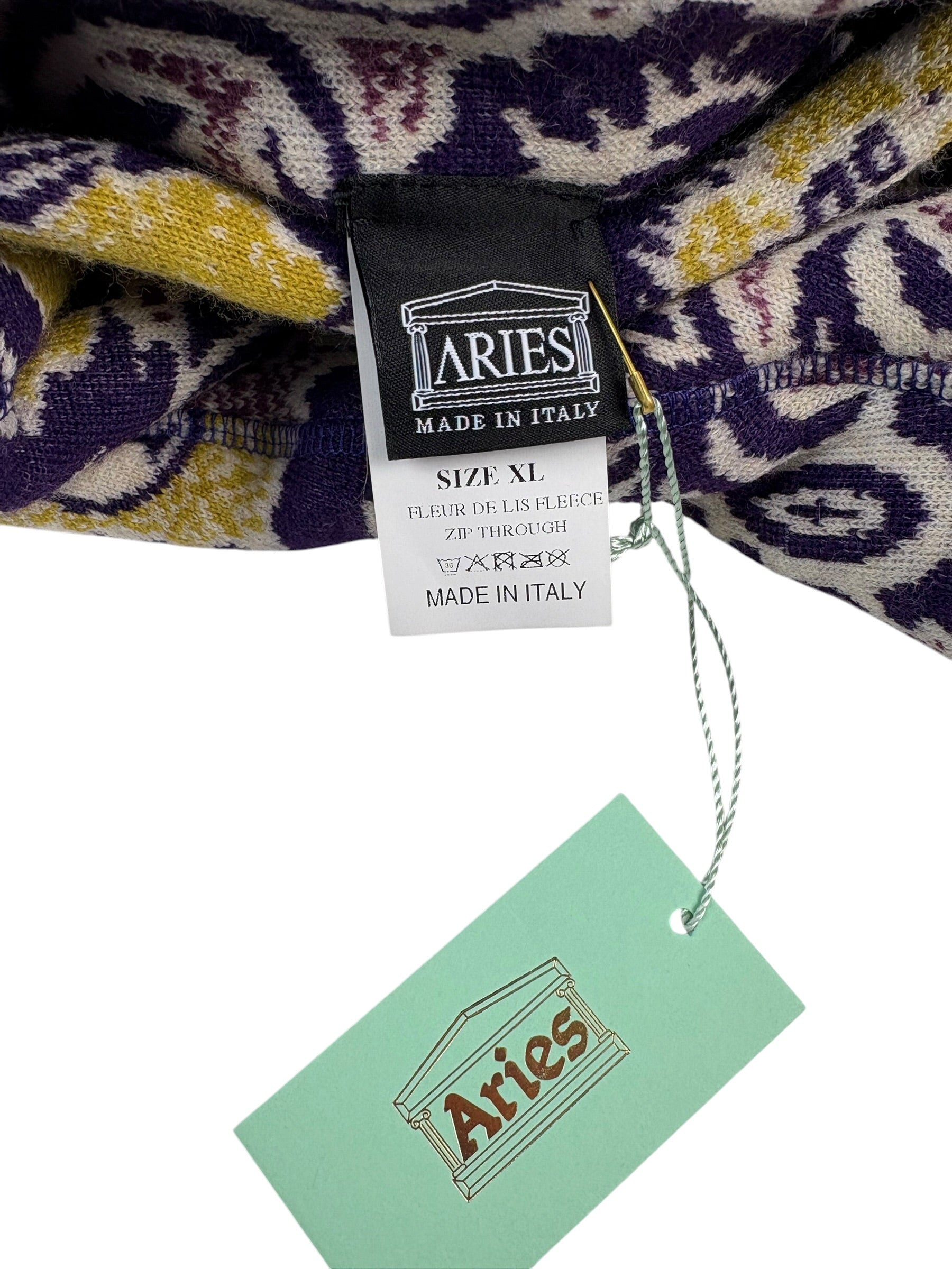 Aries Arise Fleur Fleece Reversible Zip Up Jacket