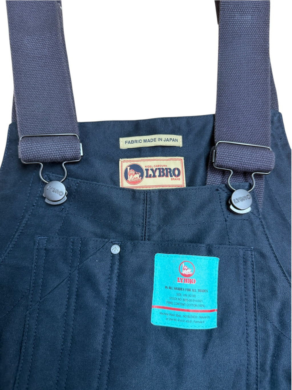 Nigel Cabourn Lybro Railway Denim Dungarees