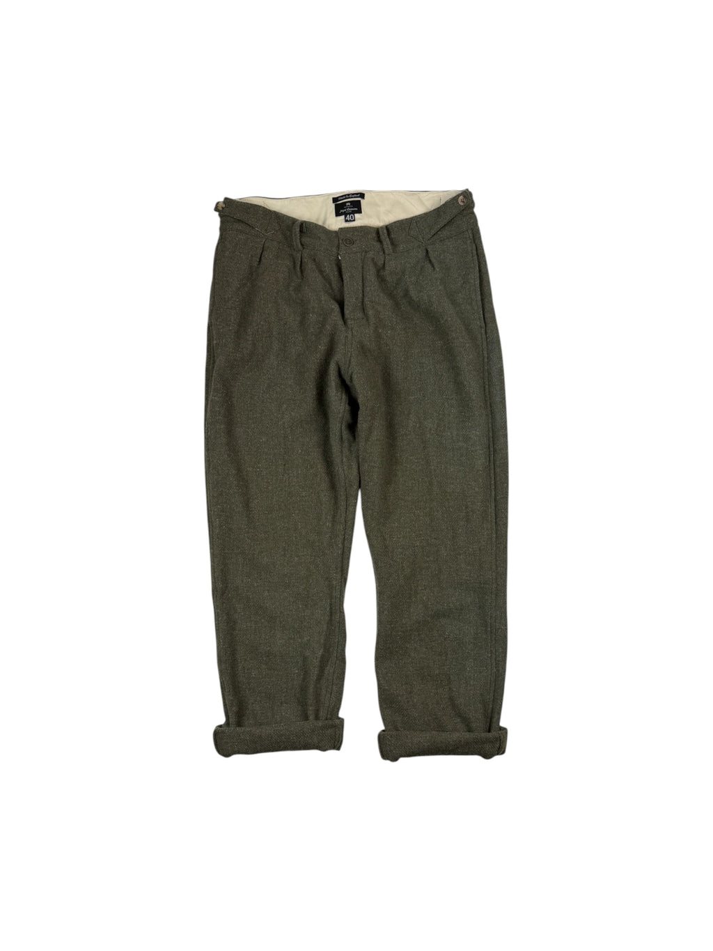 Nigel Cabourn Authentic Harris Tweed Wool Trousers