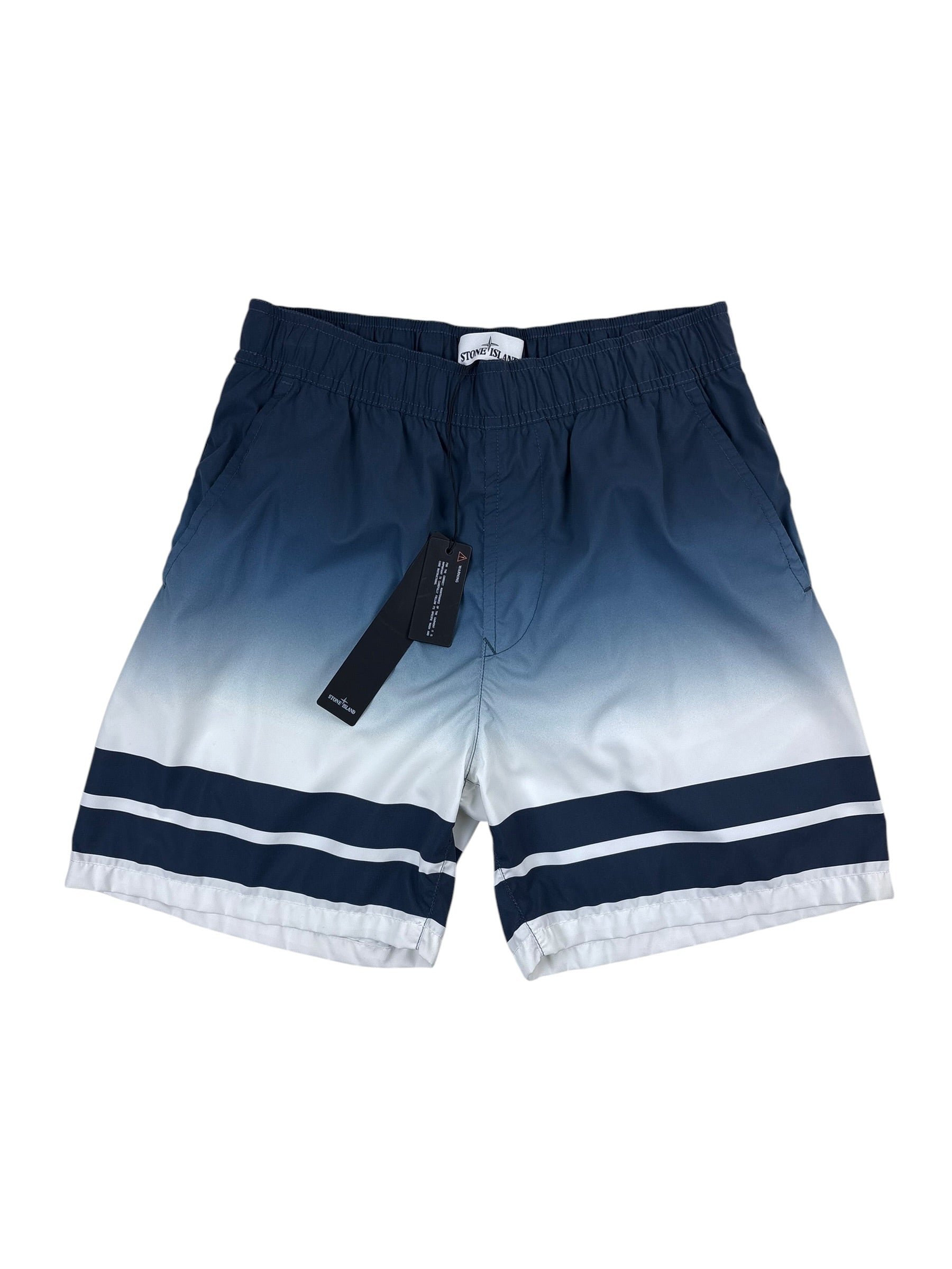 Stone Island Striped Swimming Trunks