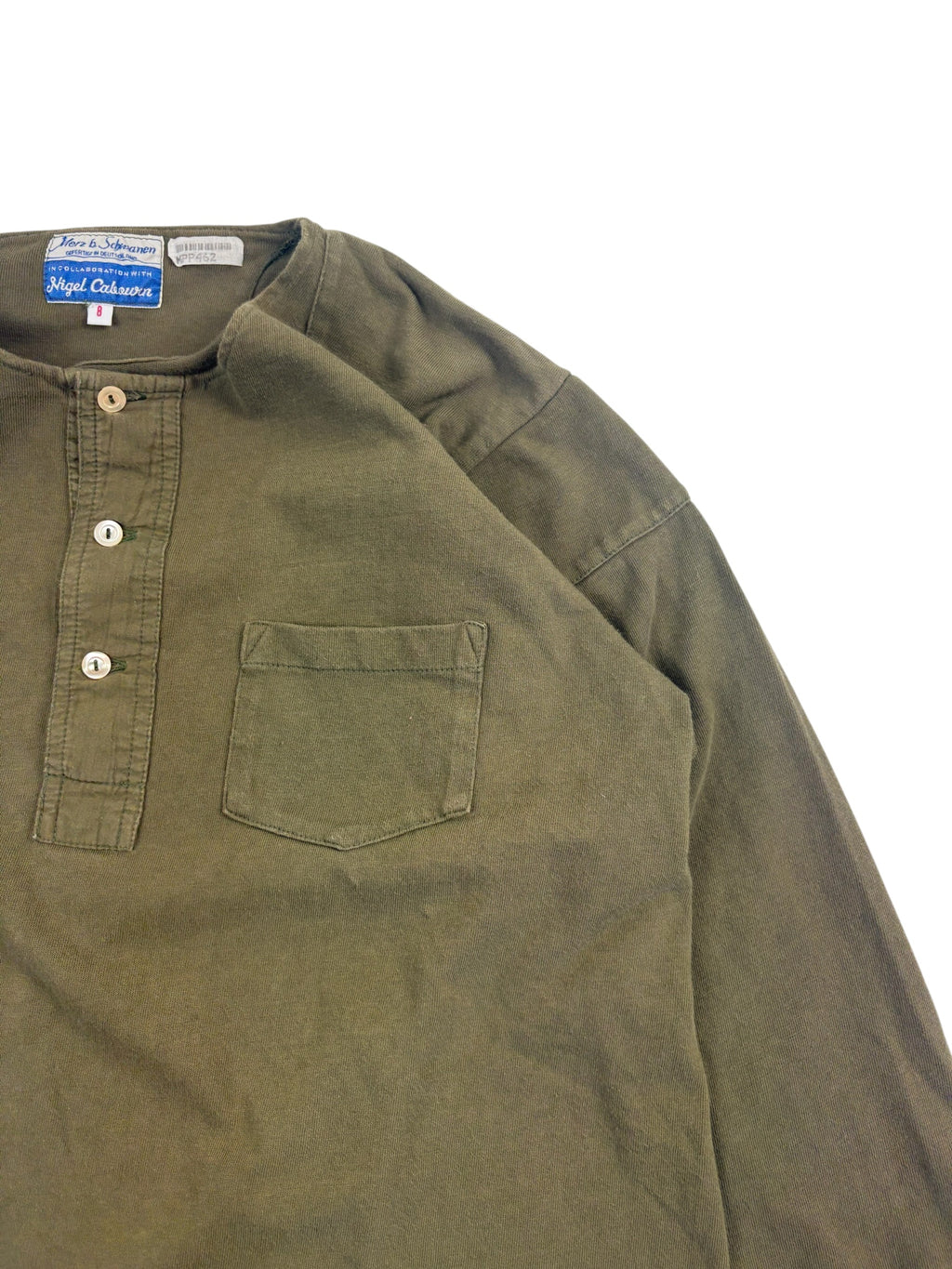Nigel Cabourn x Merz b Schwanen LS Henley Shirt