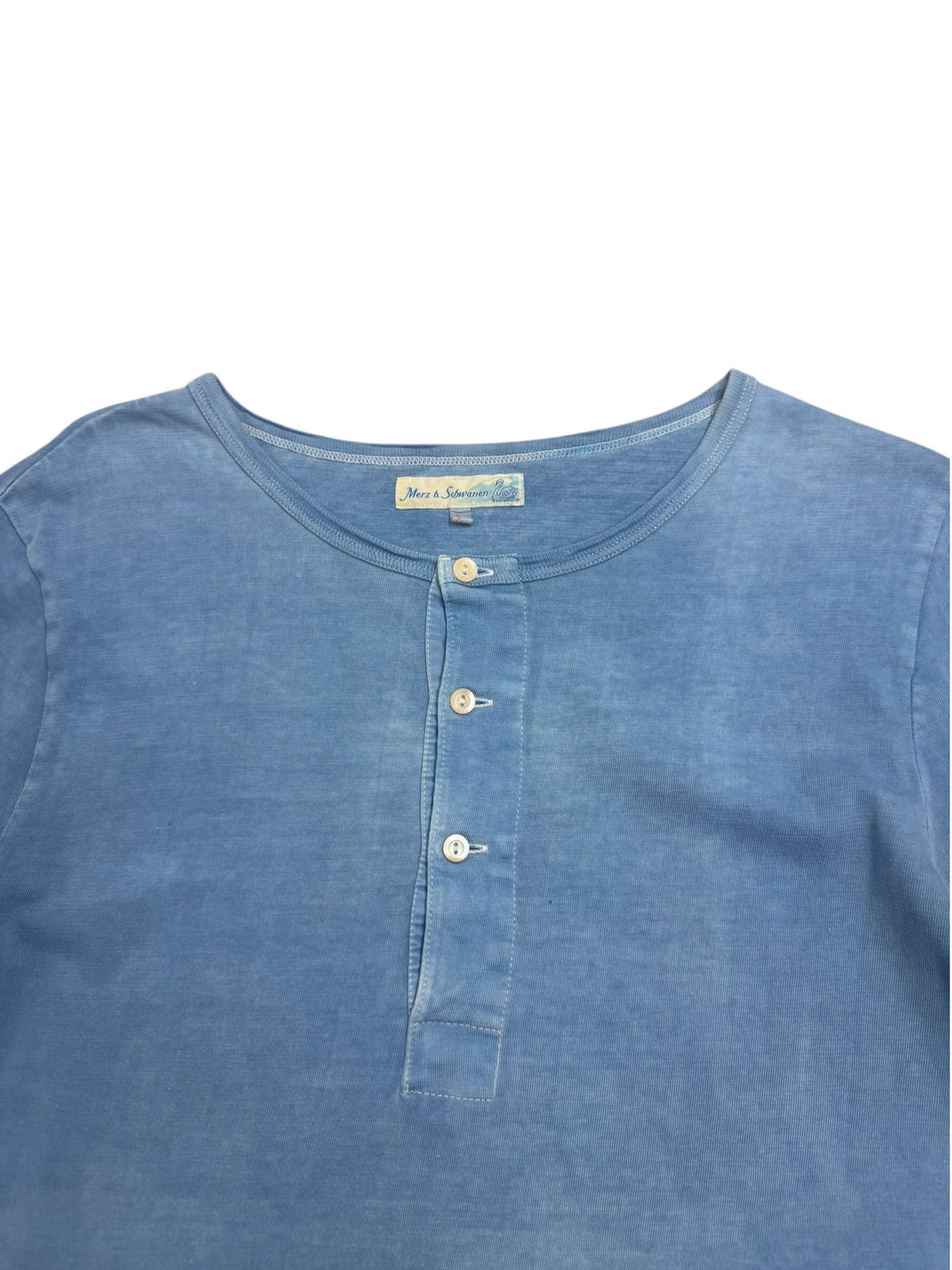 Merz b Schwanen Short Sleeve Henley Shirt