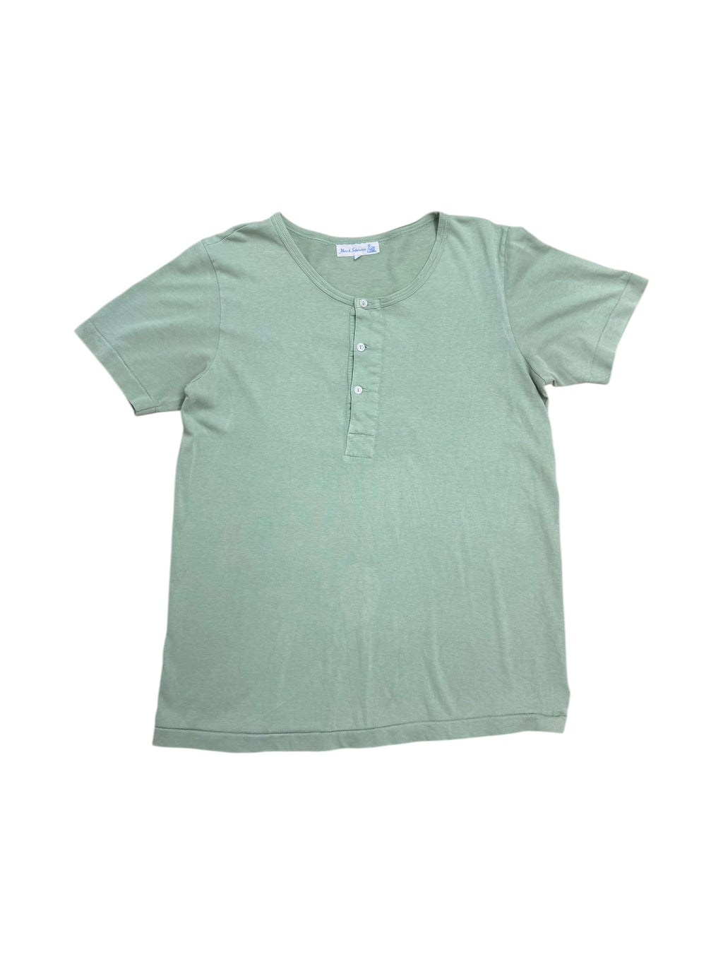 Merz b Schwanen Short Sleeve Henley Shirt