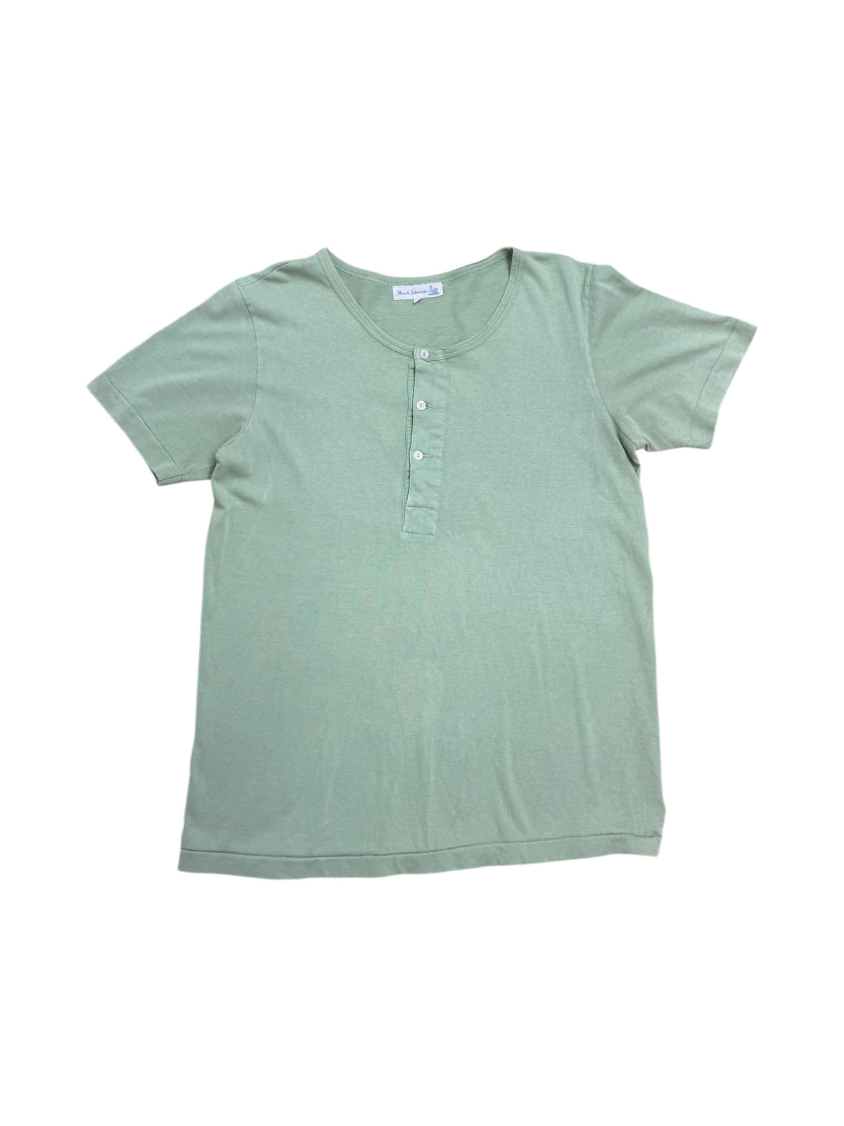 Merz b Schwanen Short Sleeve Henley Shirt