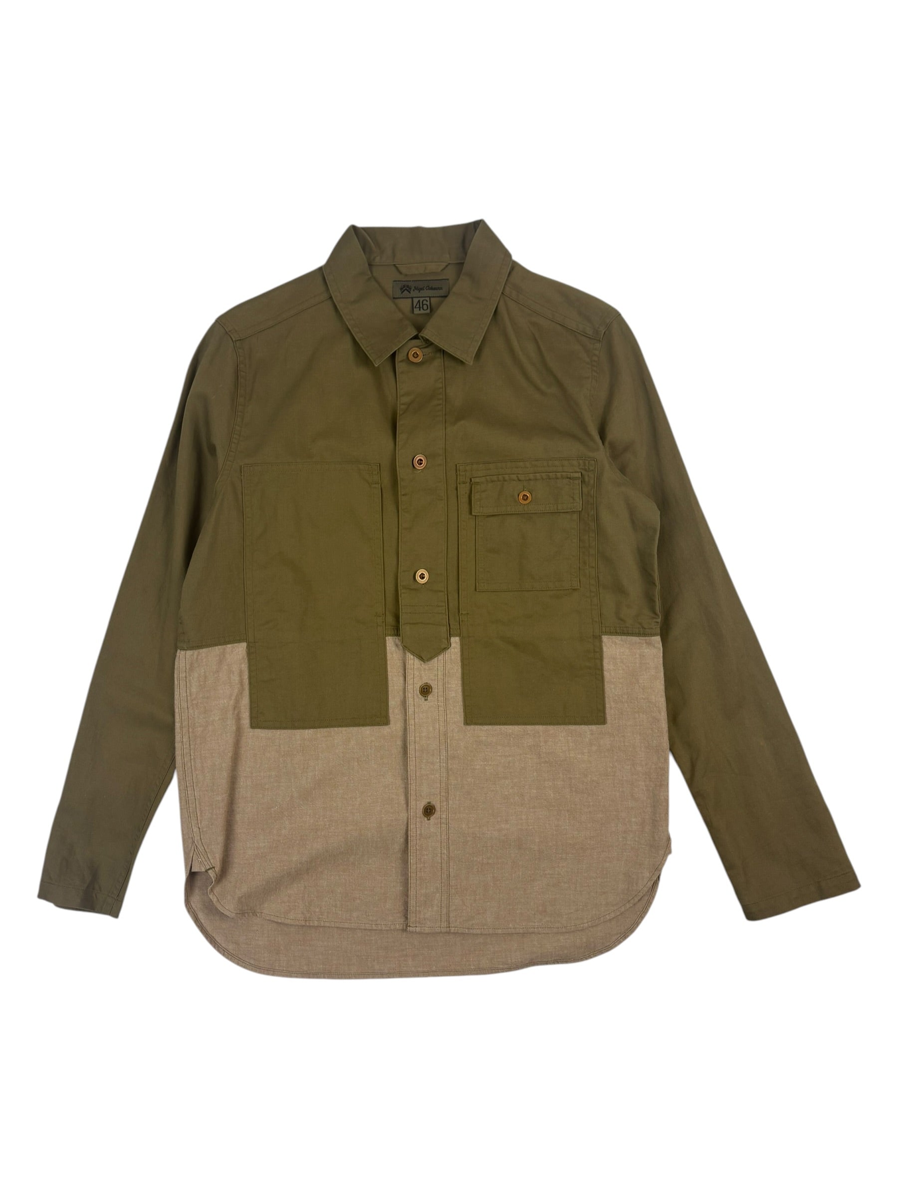 Nigel Cabourn Mainline Utility Two Tone Overshirt
