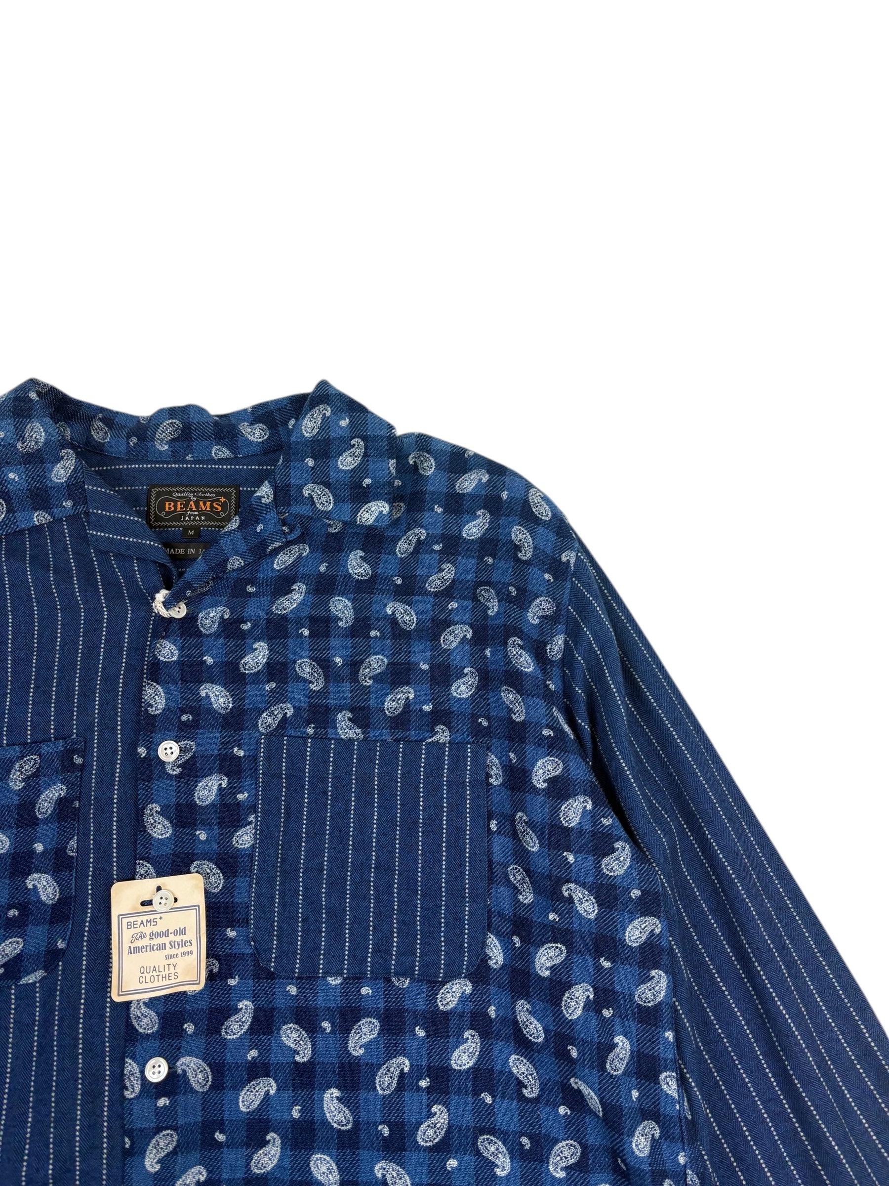 Beams Plus Panel Indigo Shirt