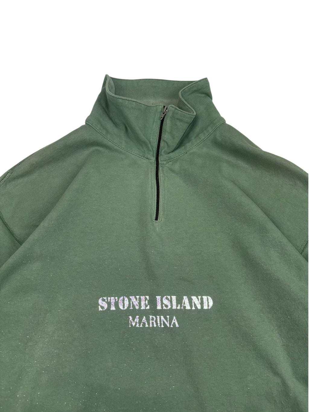 Stone Island Marina 90s Quarter Zip Sweatshirt