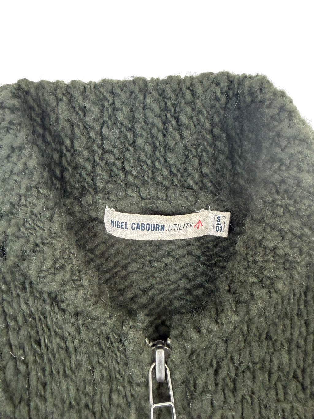 Nigel Cabourn Utility Wool Zip Up Jacket
