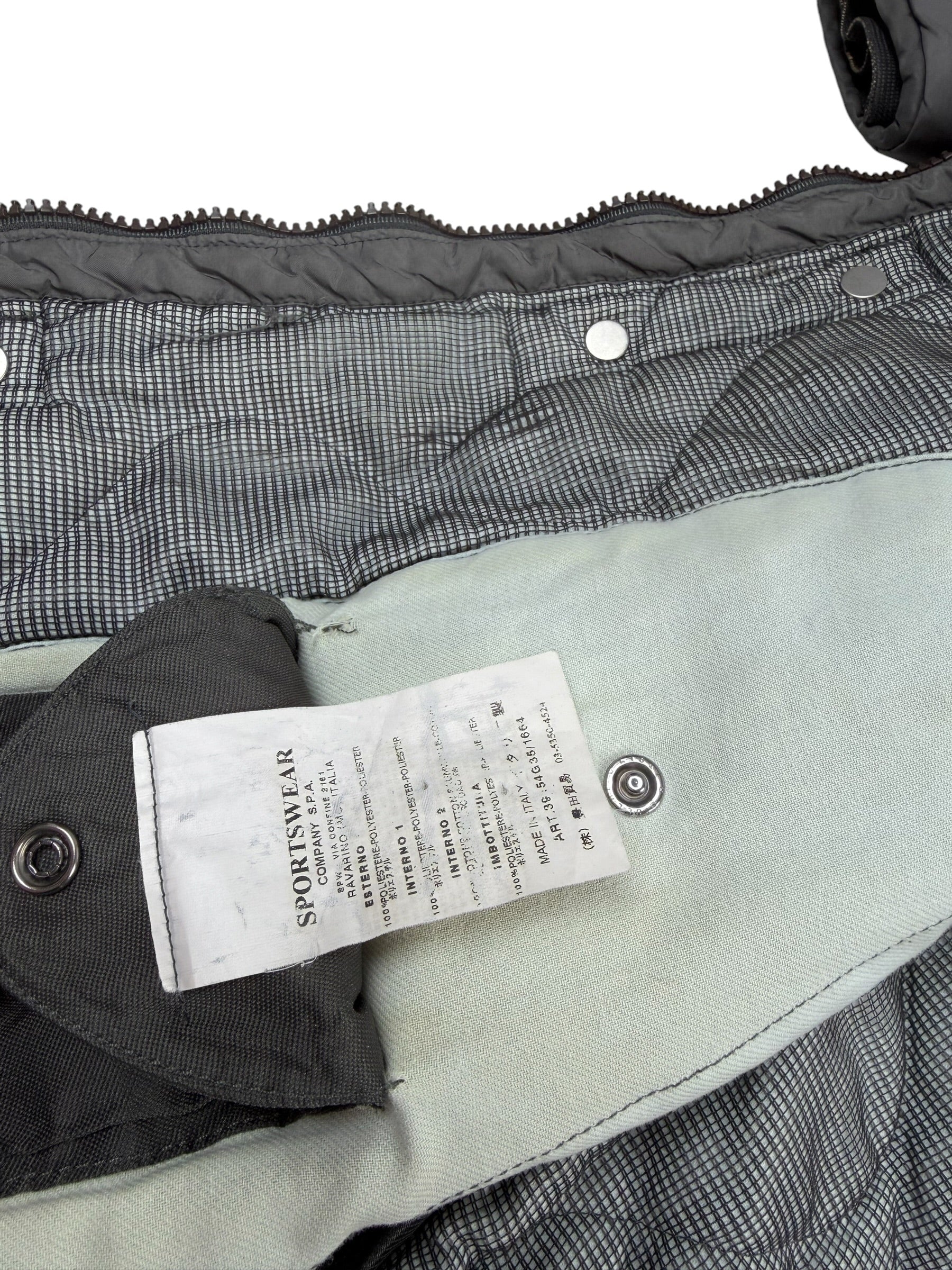 Stone Island AW03 Nylon Metal Zip Quilted Jacket