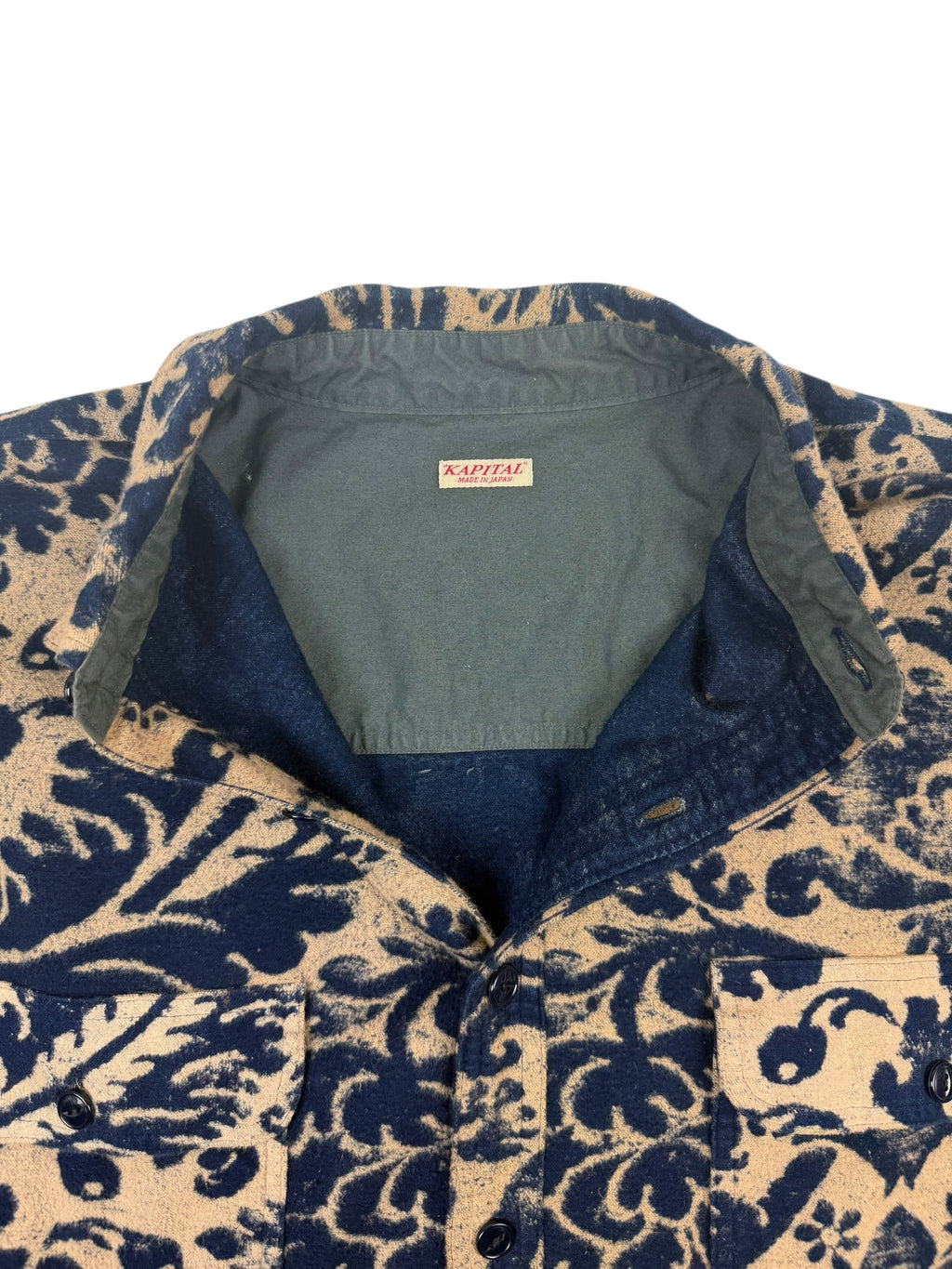 Kapital Maria Damask Big Silhouette Flannel Shirt