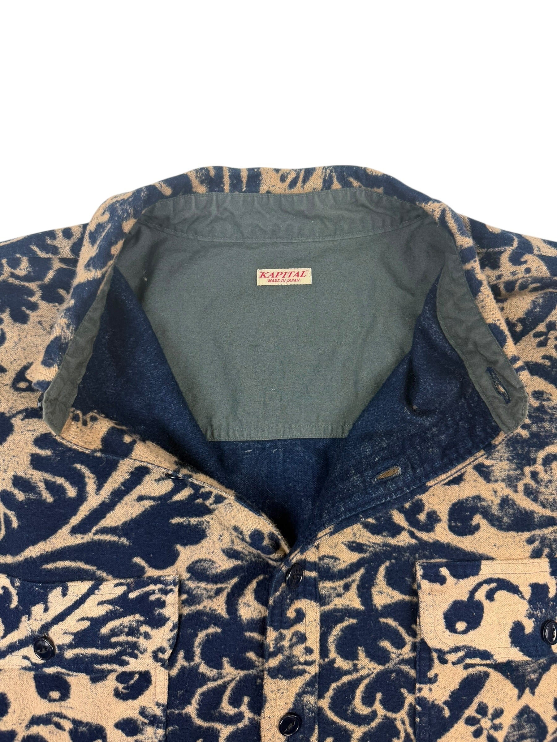 Kapital Maria Damask Big Silhouette Flannel Shirt