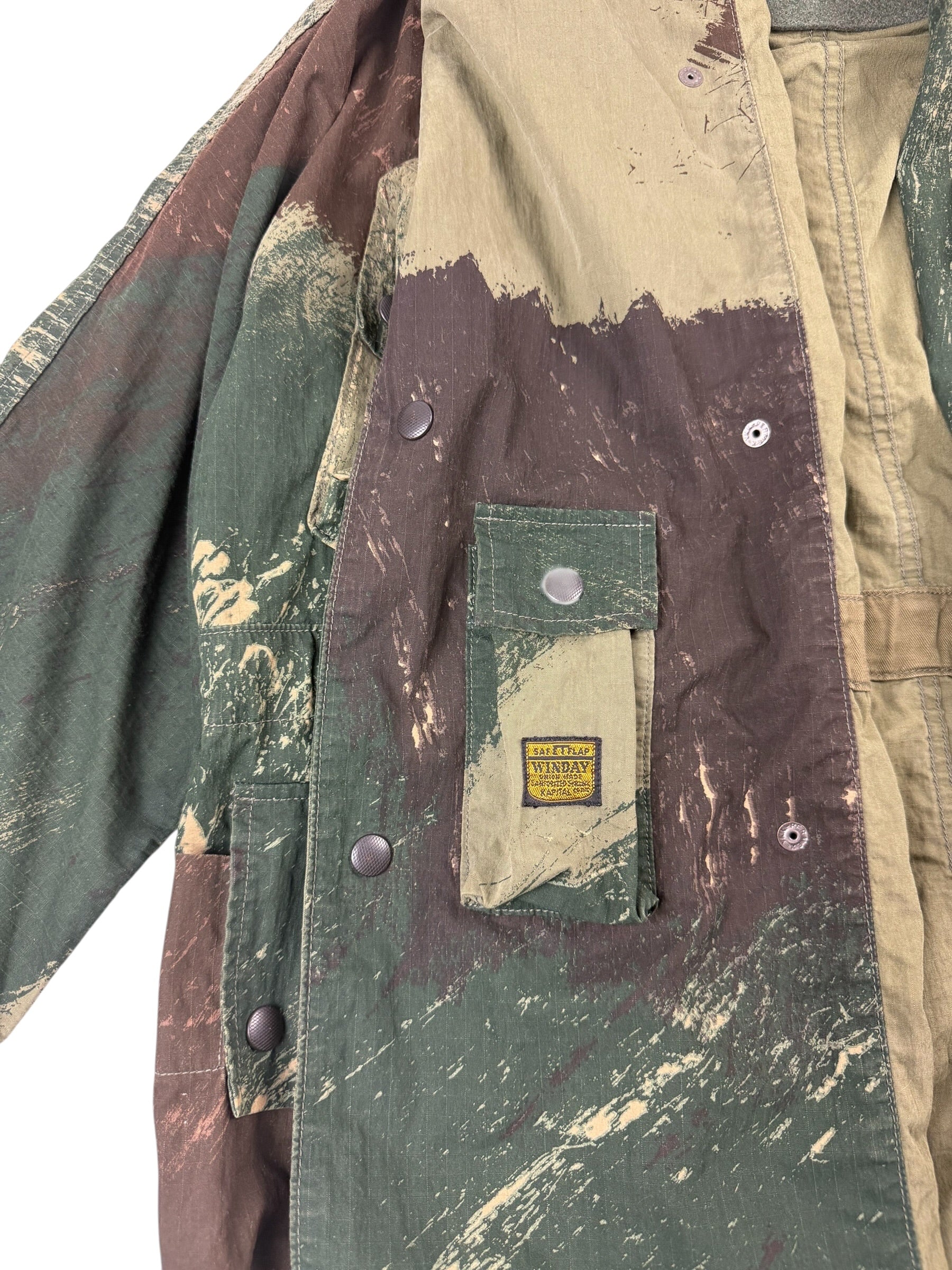 Kapital Ripstop Brush Camo Ring Coat