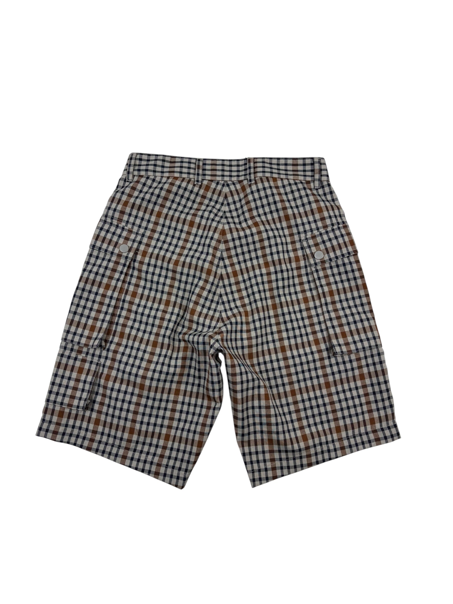 Nigel Cabourn Stone Check-4 Tool Shorts