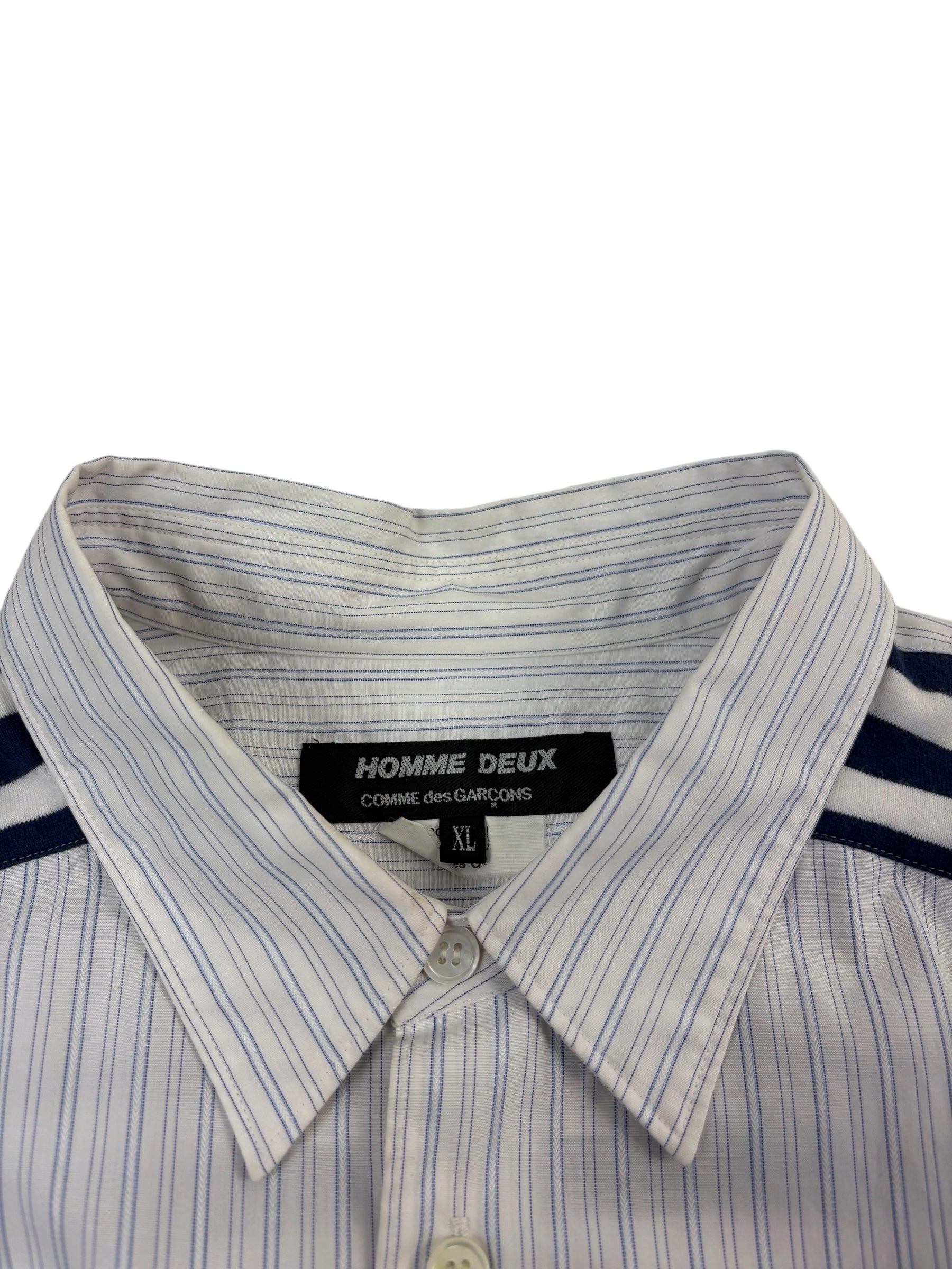 Comme Des Garçons Homme Deux Striped Cotton Shirt