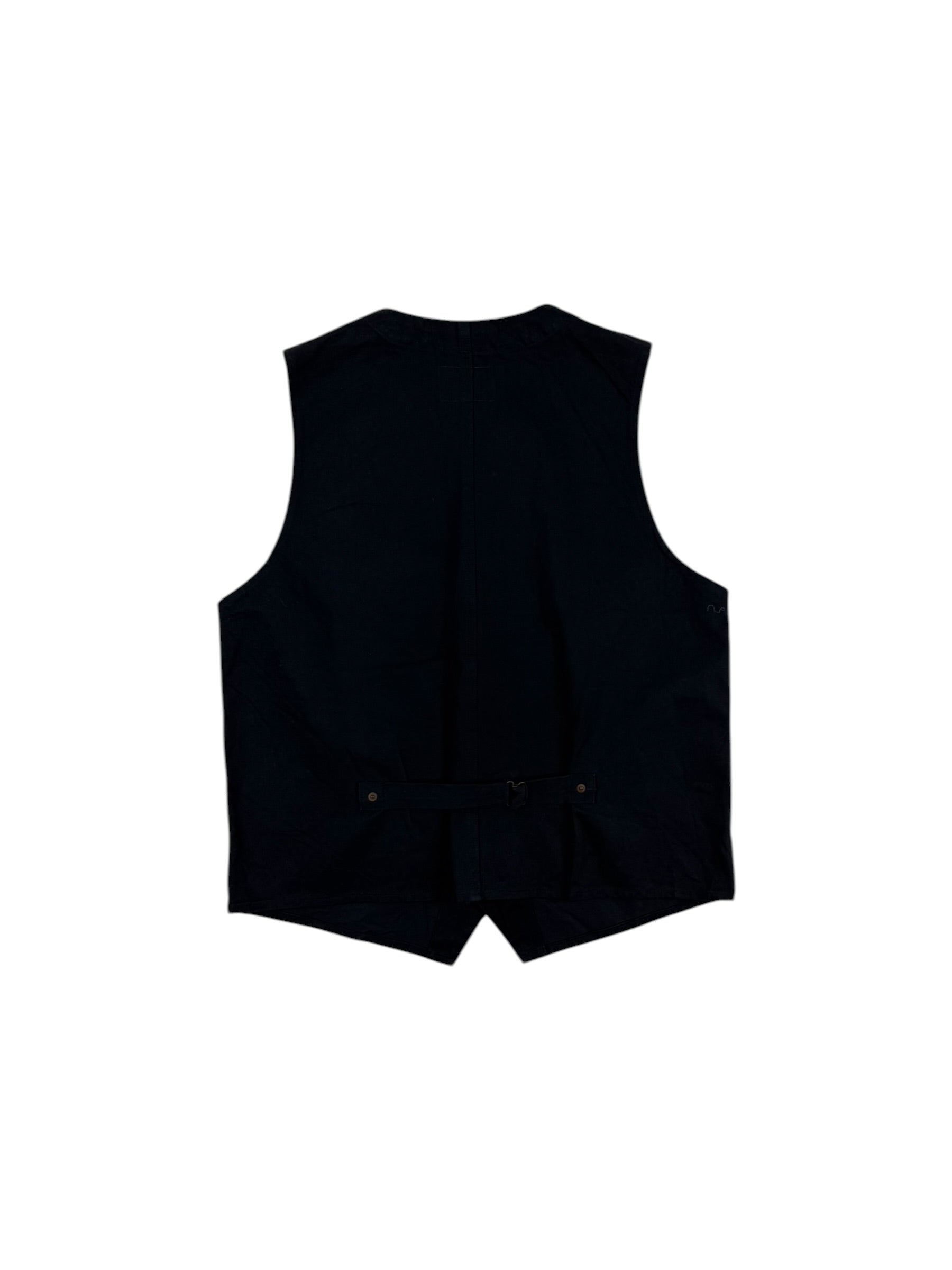 Nigel Cabourn Mainline Slub Satin Cotton Work Vest