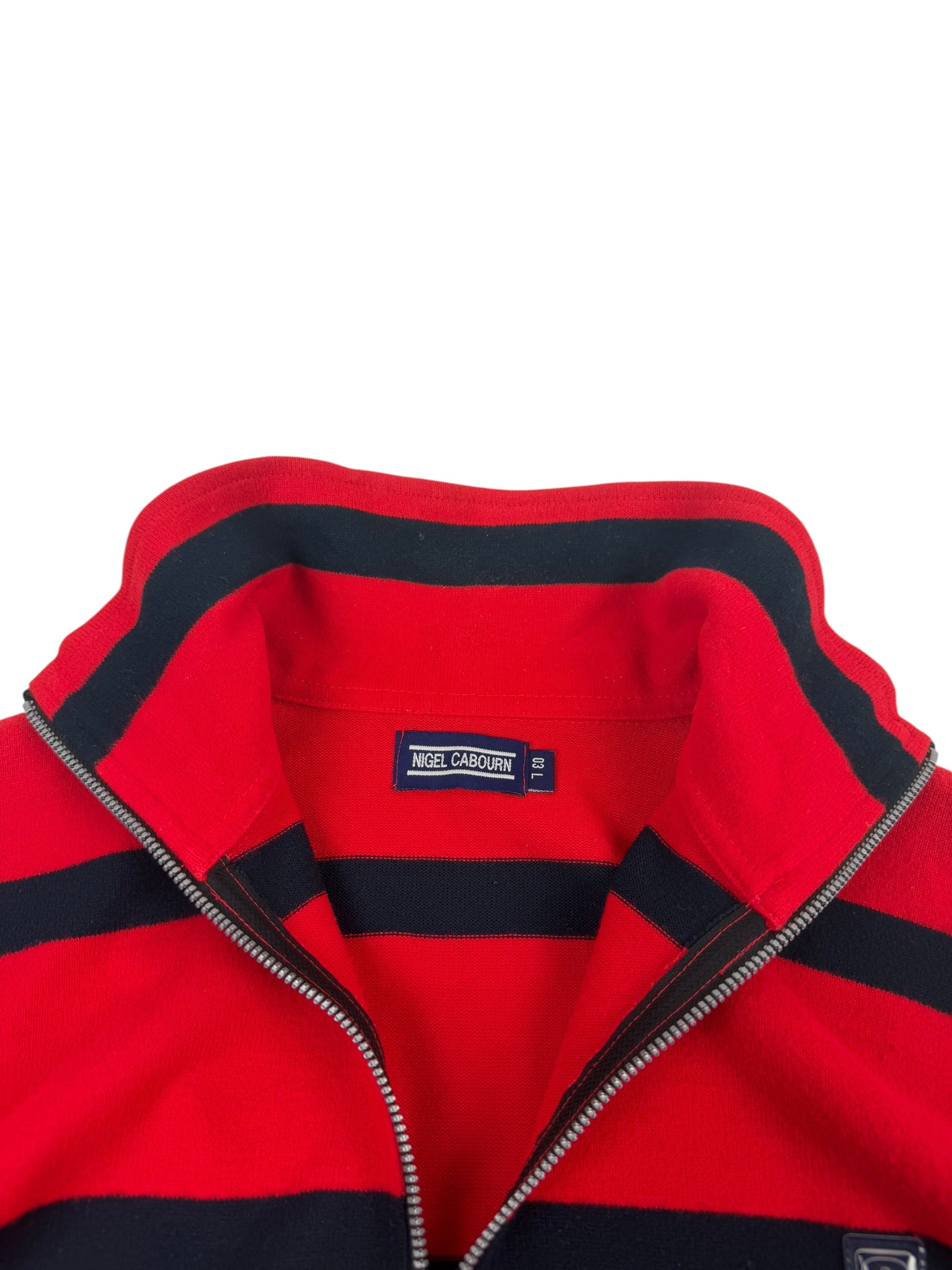 Nigel Cabourn 1996 Stripe Zip-Up Sweater