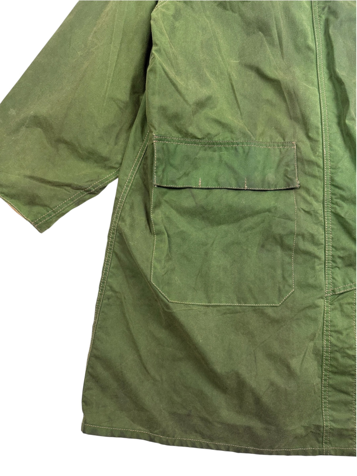 Nigel Cabourn 80s Oil Cloth Fireman Clip Coat