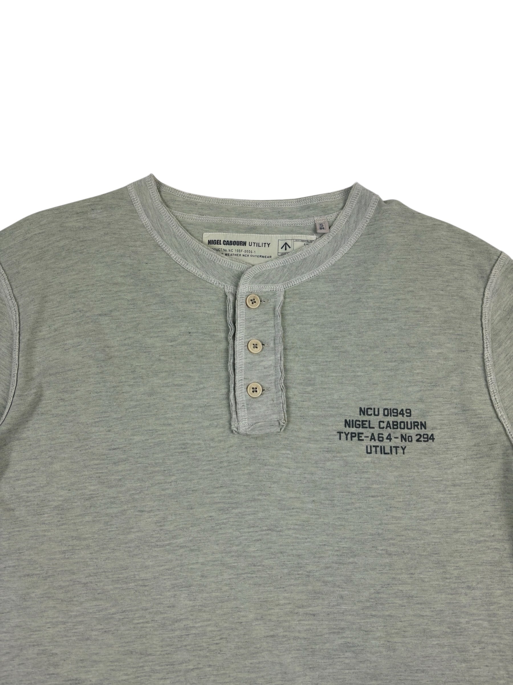 Nigel Cabourn Utility Henley LS T-Shirt