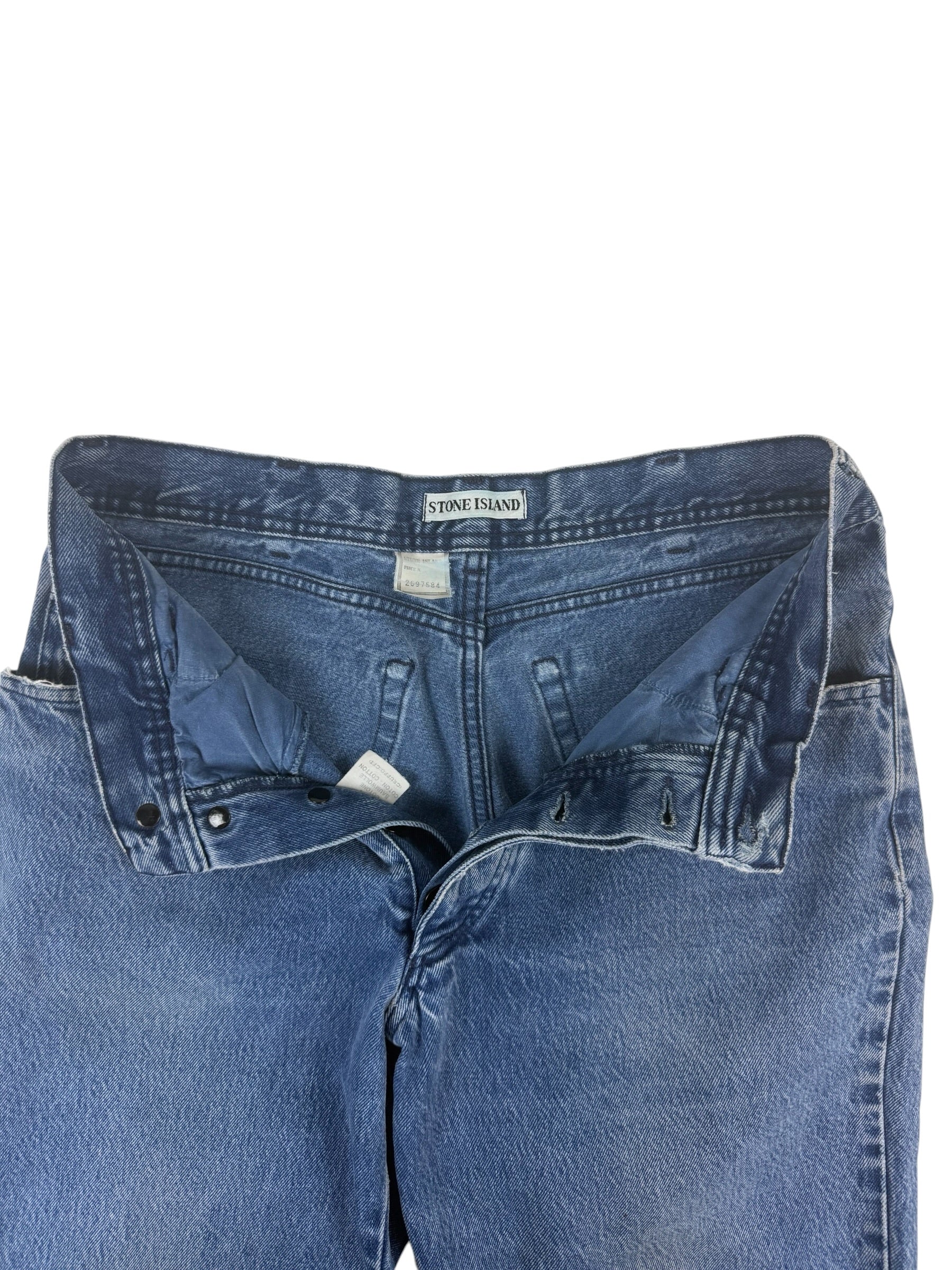 Stone Island 90s Stonewash Patch Jeans