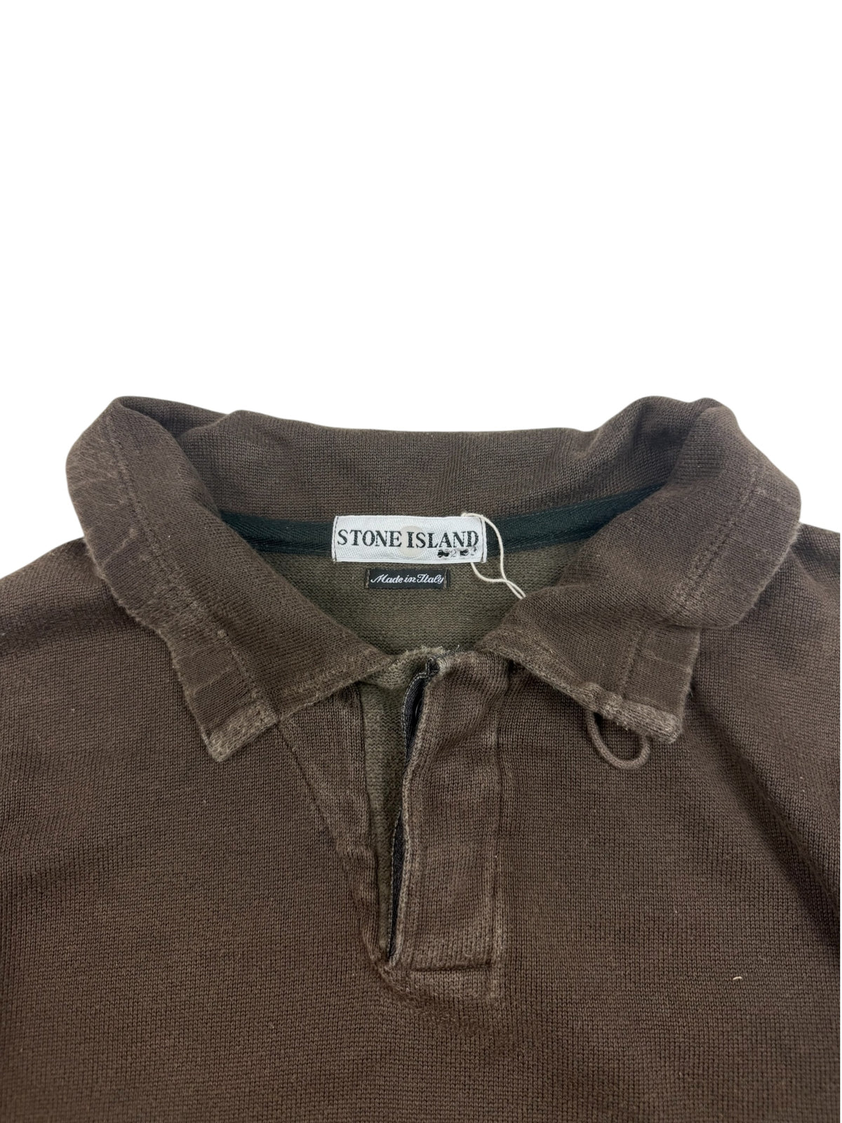 Stone Island 90s Button Mock Neck Sweatshirt
