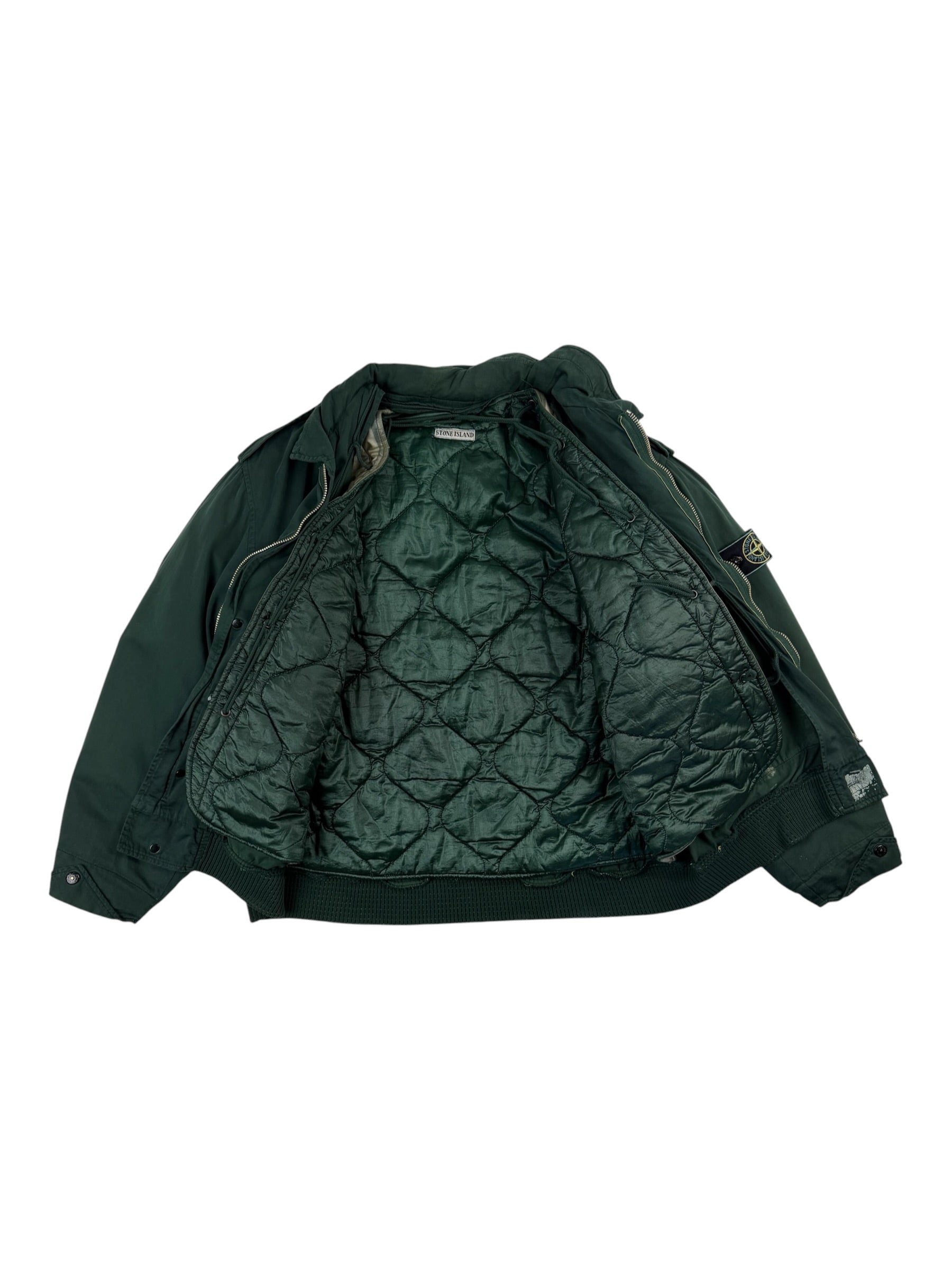Stone Island 80s Raso Gommato Bomber Jacket
