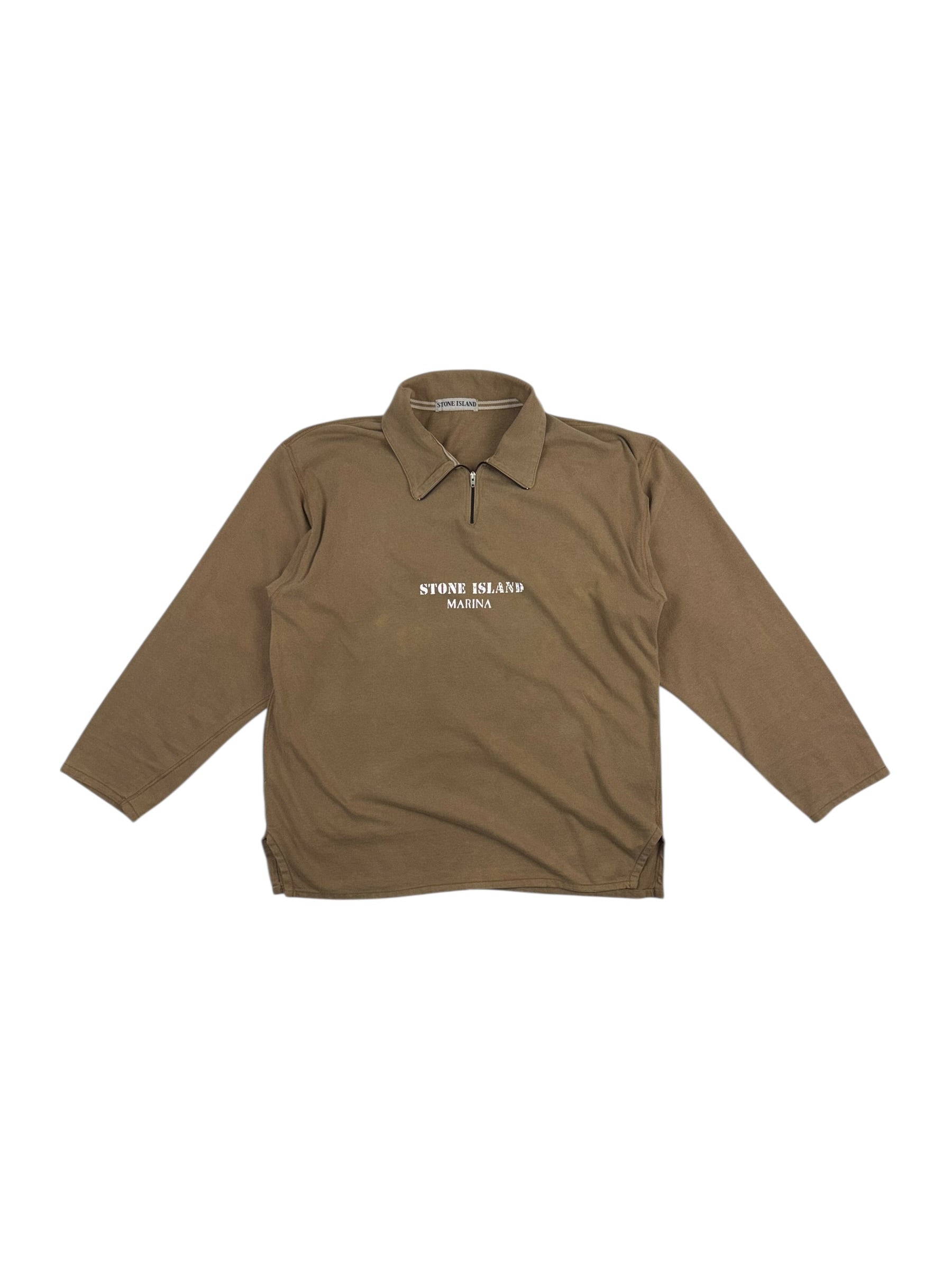 Stone Island Marina SS86 Quarter Zip Top
