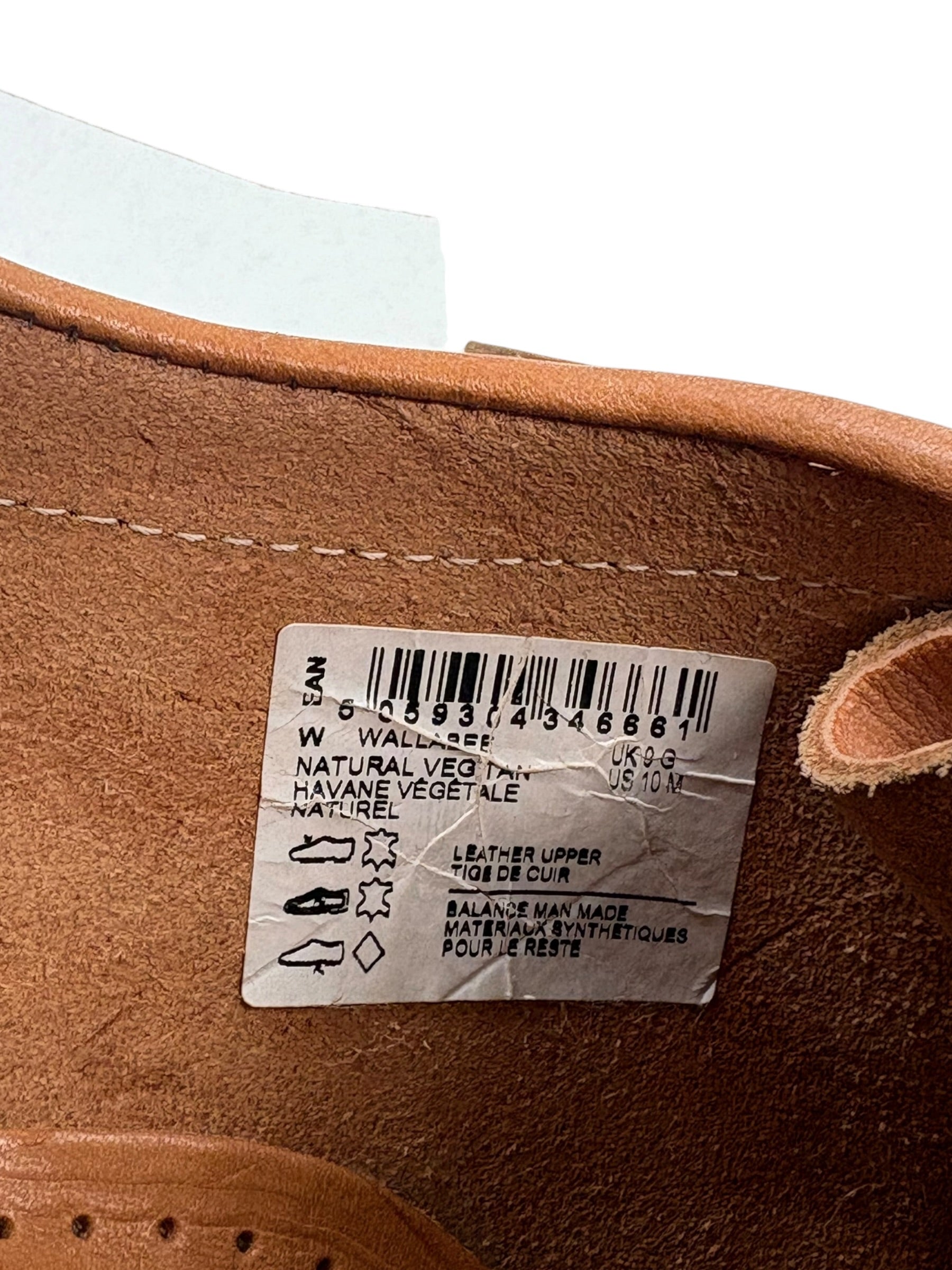 Clark’s Natural Veg Leather Tan Wallabee’s